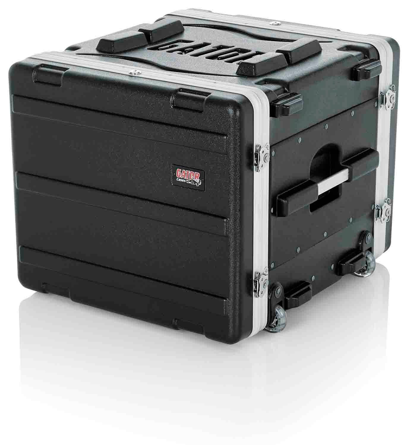 Gator Cases GRR-8PL-US Powered Rolling Molded 8U Rack Case - Hollywood DJ