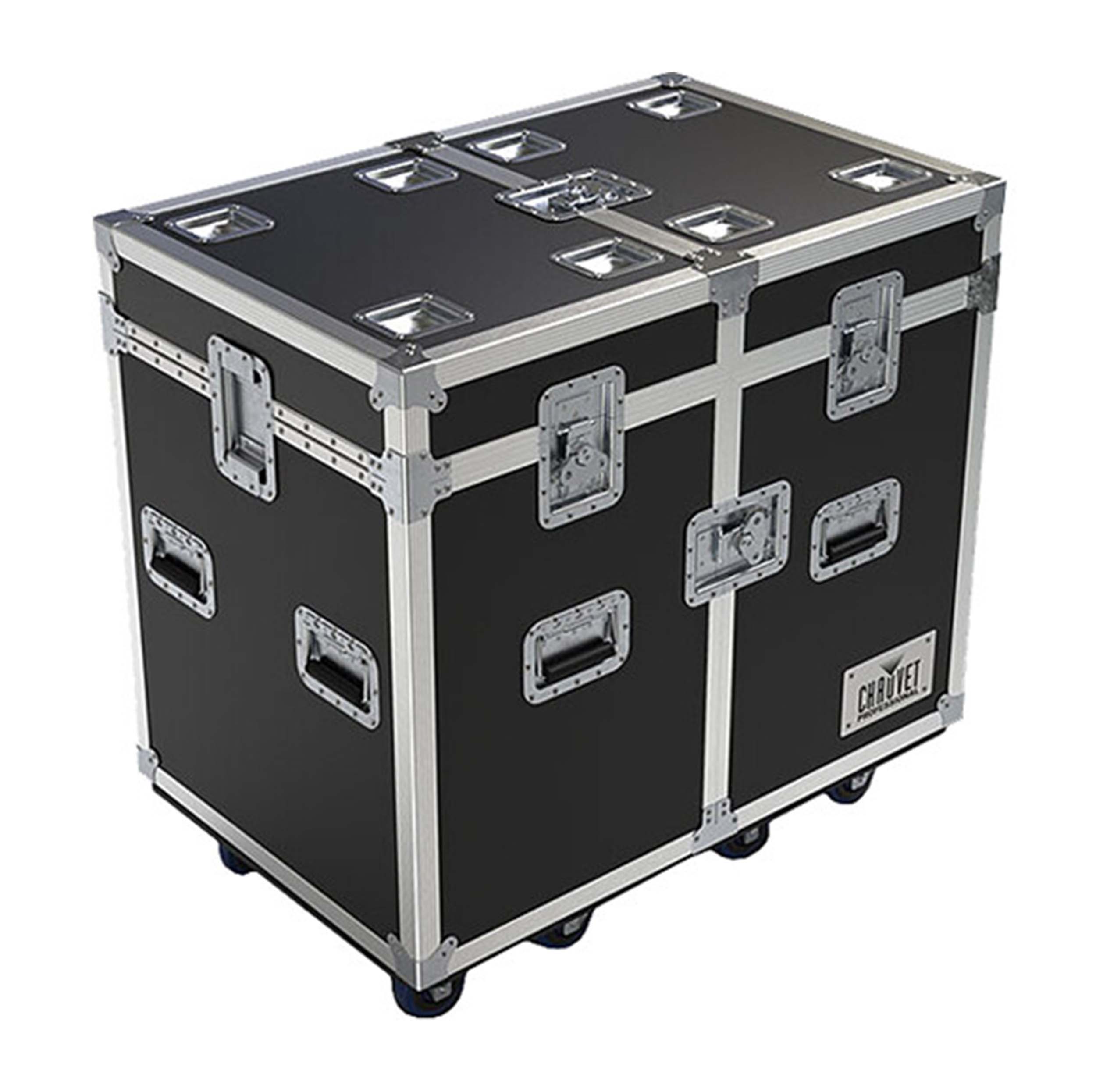 Chauvet Pro 2-Fixture Road Case for MK3 Spot/Profile, MK1 Hybrid, Silens 2 Profile and Outcast 1 Hybrid - Hollywood DJ