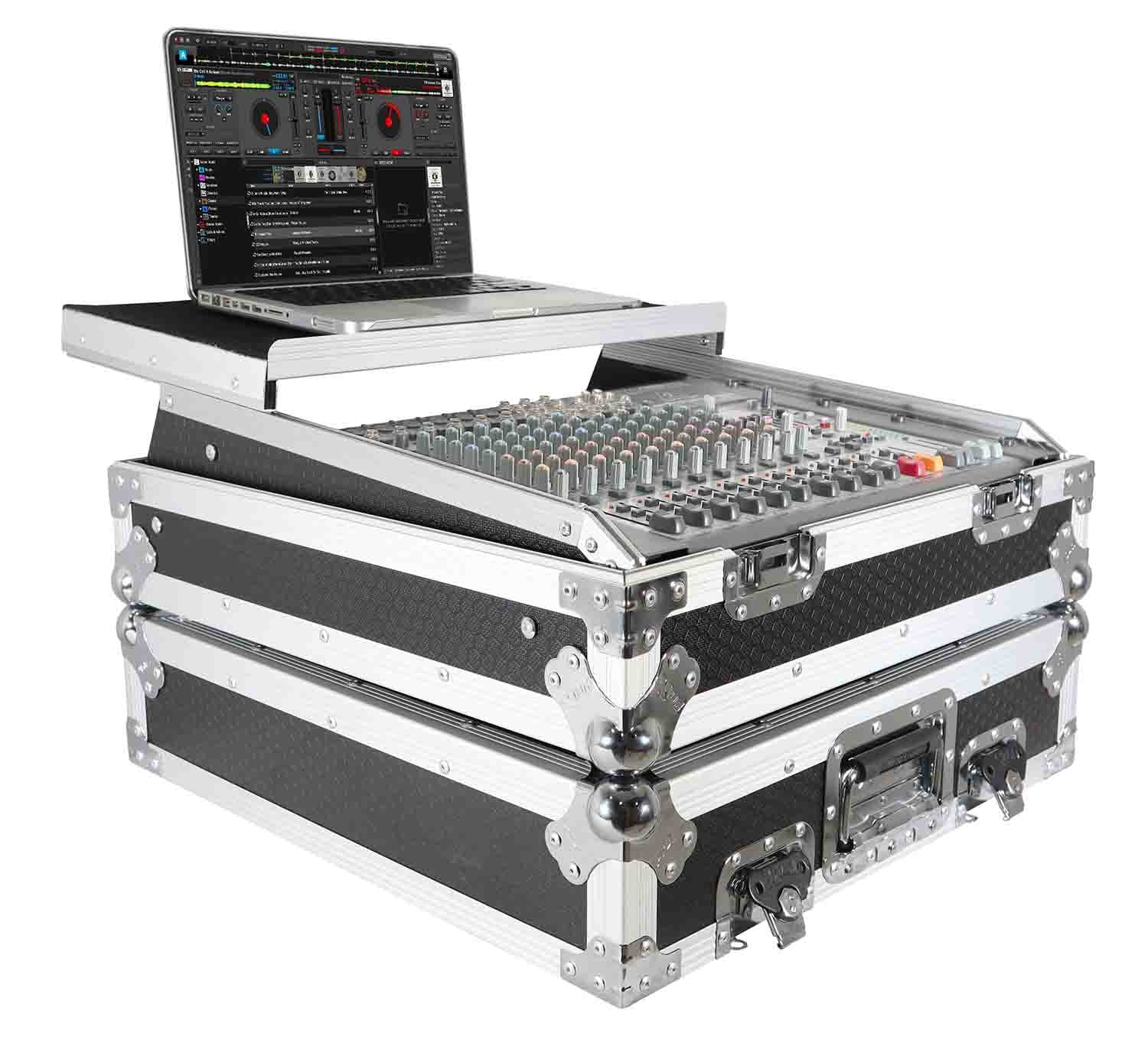 ProX XS-19MIXLT 10U Top Mount 19" Slanted Mixer Case - Hollywood DJ
