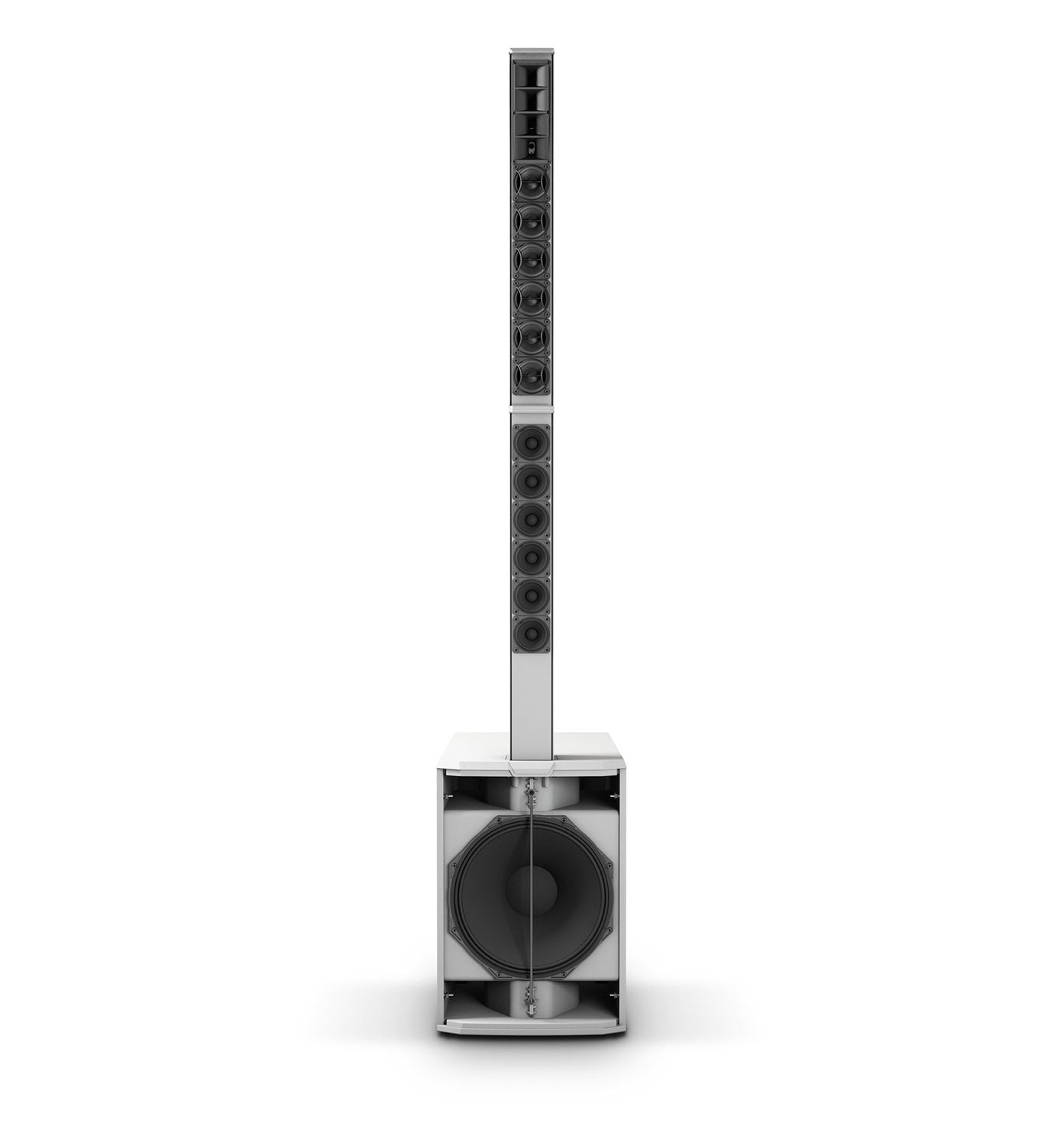 LD System MAUI 44 G2 W Cardioid Powered Column Loudspeaker - White - Hollywood DJ