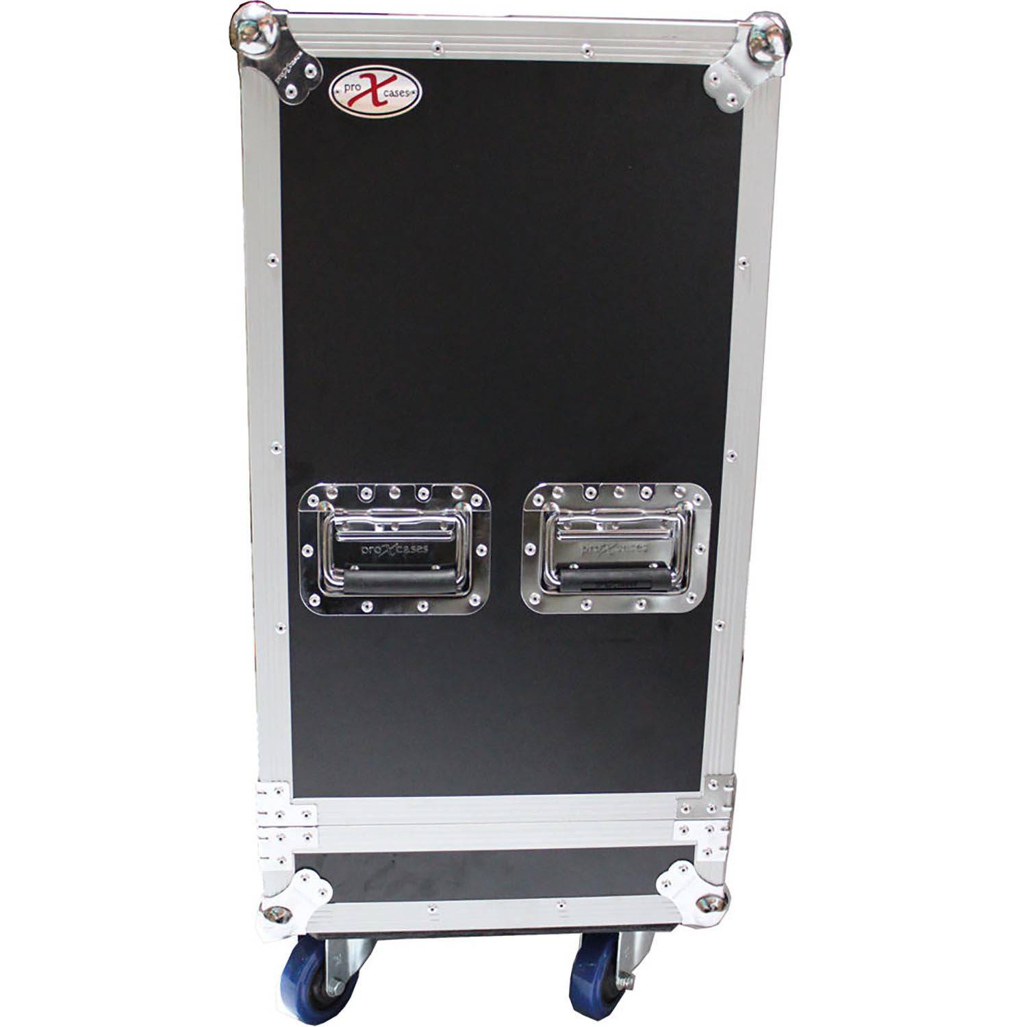 ProX X-QSC-KW152 Dual Speaker Flight Case for QSC KW152 W-Wheels - Hollywood DJ