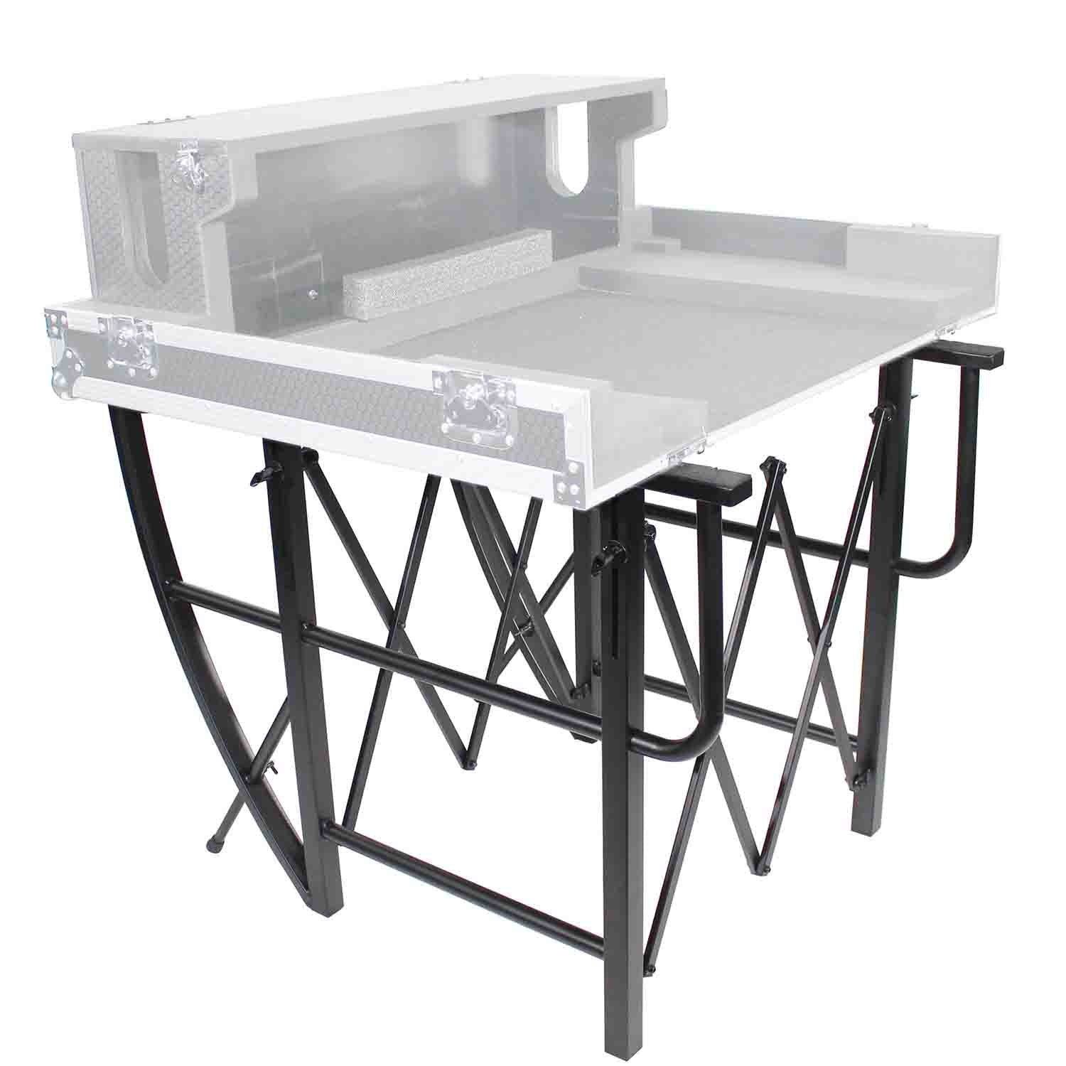 ProX X-EZTILT, EZ-Tilt Lifting-Rolling Stand for Audio and Lighting Consoles - Hollywood DJ