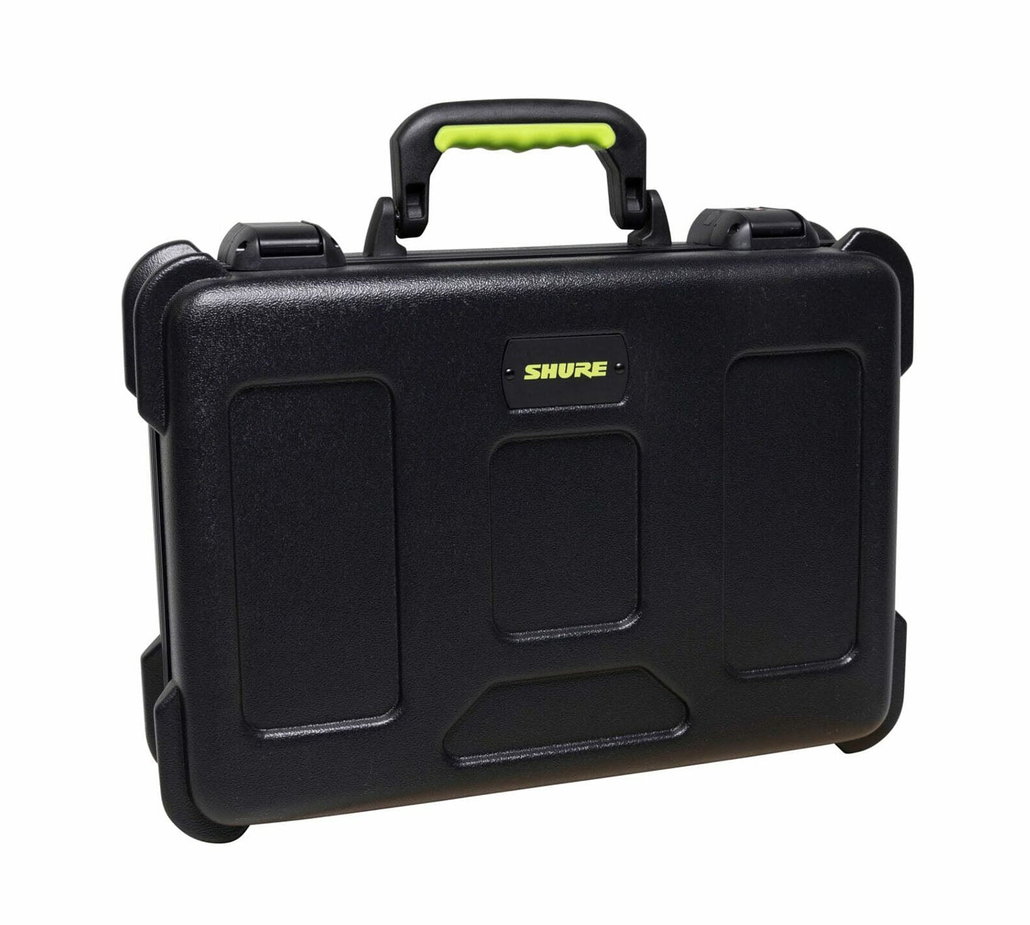 Shure MICCASEW06 Molded Case with Drops for 6 Wireless Microphones and TSA-Approved Latches - Hollywood DJ