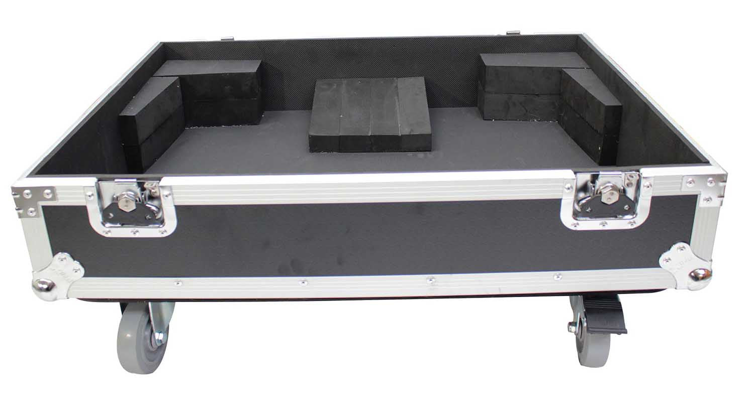 ProX X-RCF-HDL20ALAX2W, Dual Flight-Road Case for 2 RCF HDL 20-A Line Array Speakers W-Wheels - Hollywood DJ