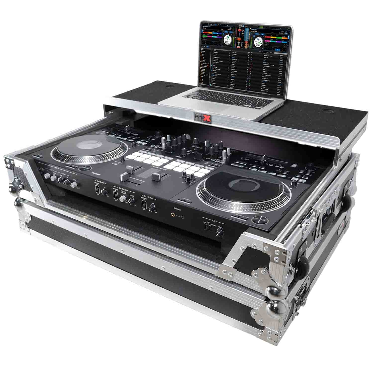 B-Stock: ProX XS-DDJREV7WLT DJ Flight Case for Pioneer DDJ-REV7 DJ Controller with Sliding Laptop Shelf and Wheels ProX Cases