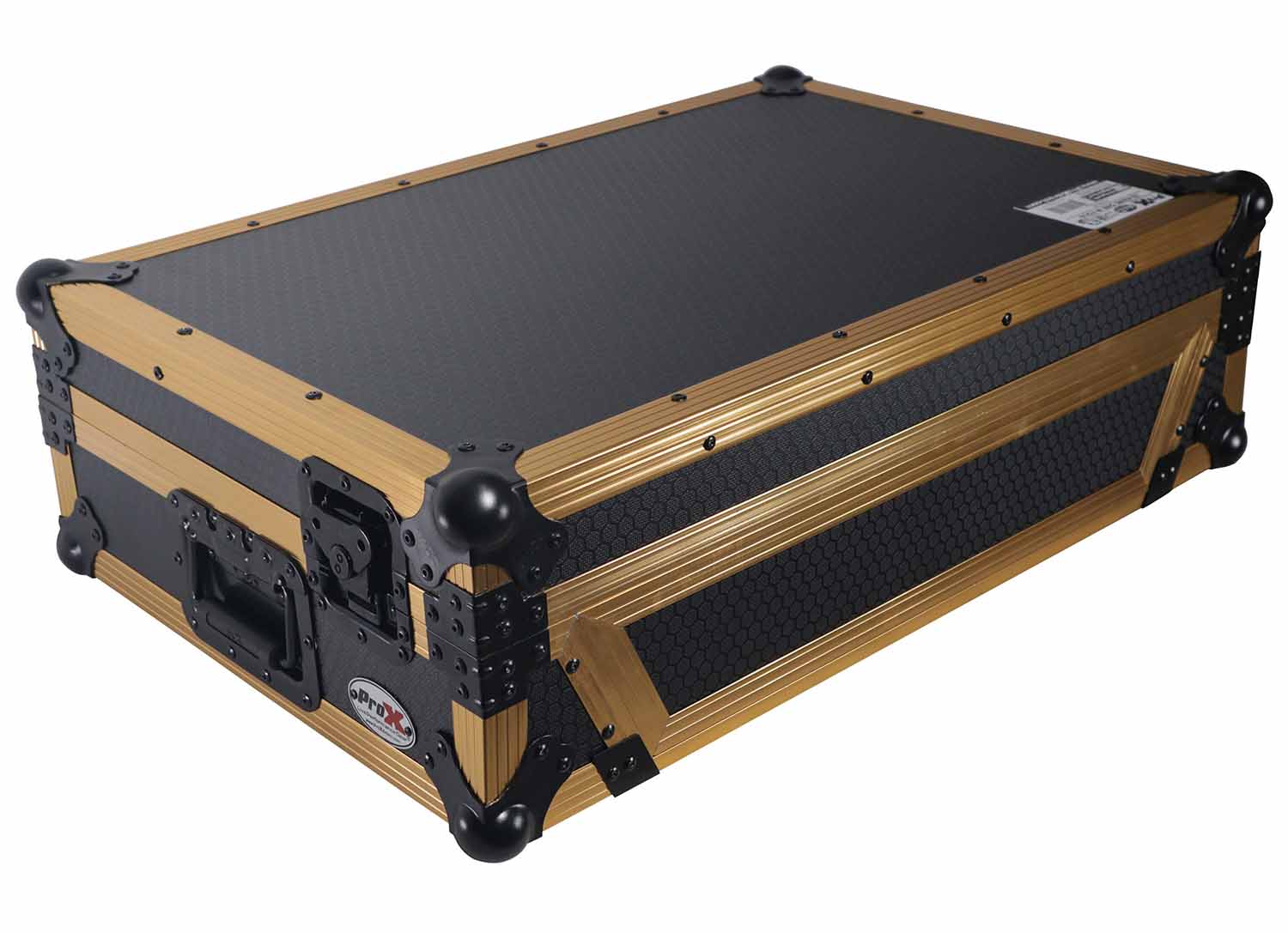 ProX XS-RANEONE W FGLD ATA Flight Style Road Case for RANE ONE DJ Controller with Wheels Limited Edition Gold - Hollywood DJ