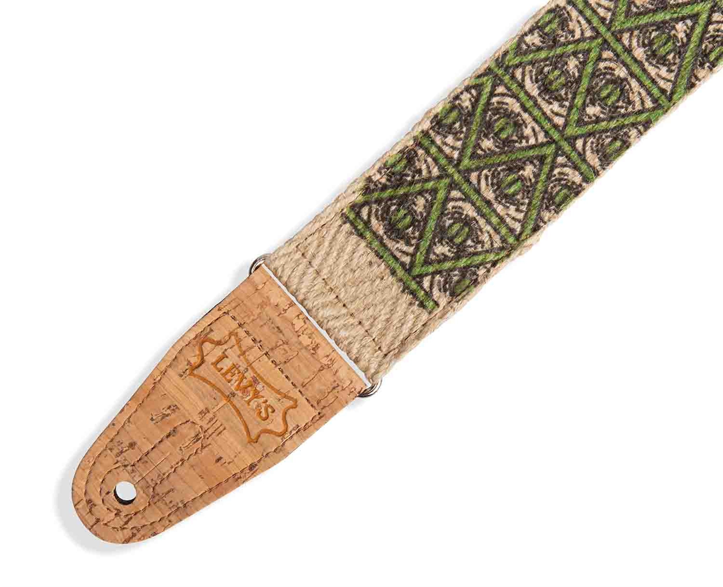 Levy's Leathers MH8P-005 2” Hemp Vegan Guitar Strap with Printed Illuminati Design - Hollywood DJ