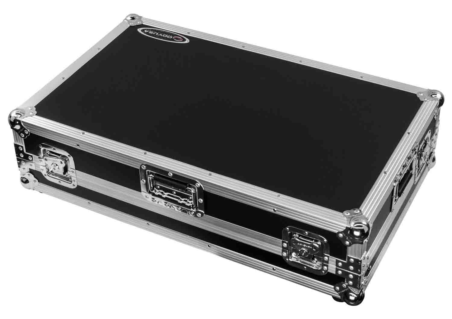 Odyssey FZGSDDJREV7W Glide Style Flight Case for Pioneer DDJ-REV7 Controller with Wheels and Laptop Platform - Hollywood DJ