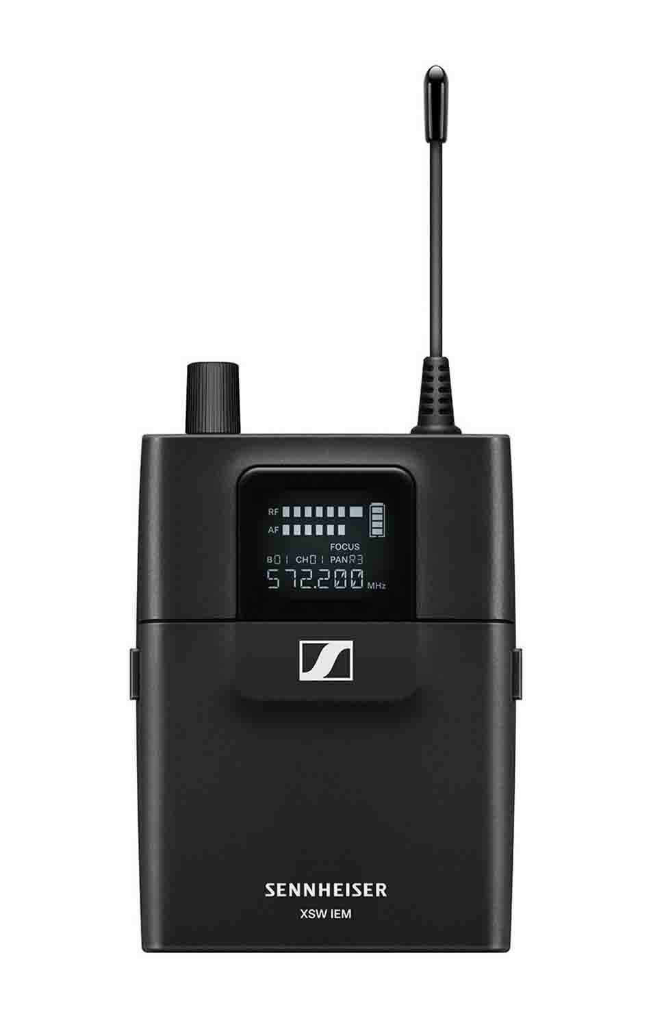 Sennheiser XSW IEM EK (A) Stereo Bodypack Wireless Receiver with IE 4 Earphones (A: 476 to 500 MHz) - Hollywood DJ