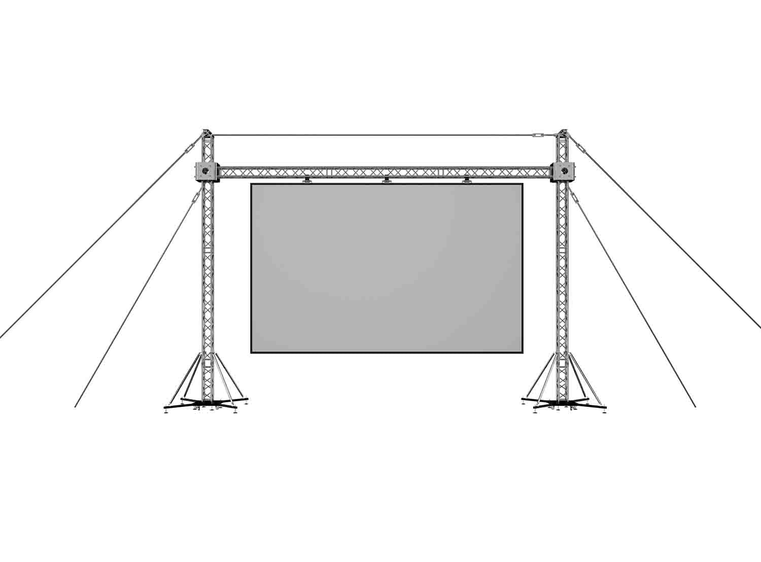 ProX XTP-GS3023, LED Screen Display Panel Video Fly Wall Truss Ground Support System (LED Panels Not Included) - Hollywood DJ