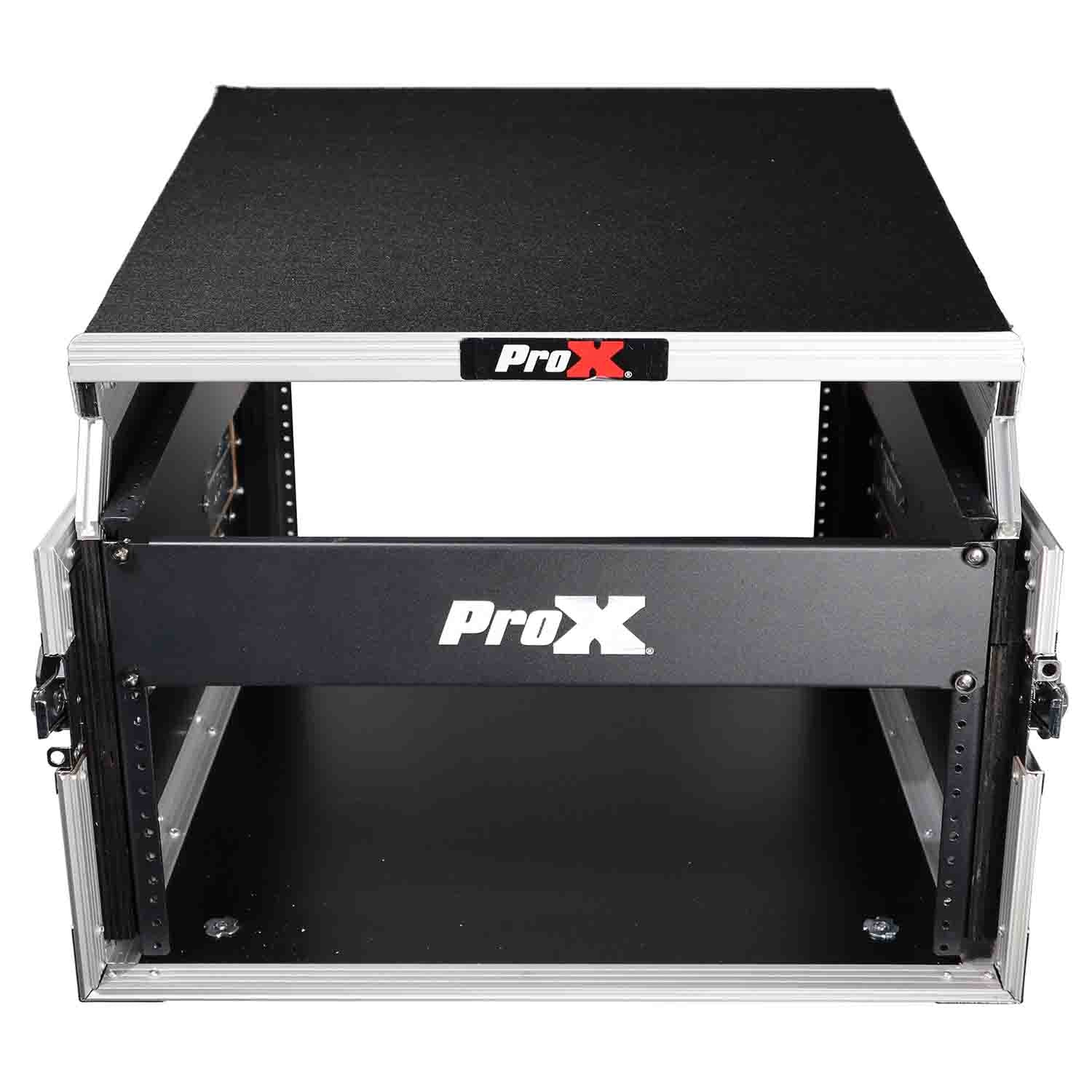 ProX T-6MRSS13ULT DJ Flight Case For 13U Top Mixer With Laptop Shelf - Hollywood DJ