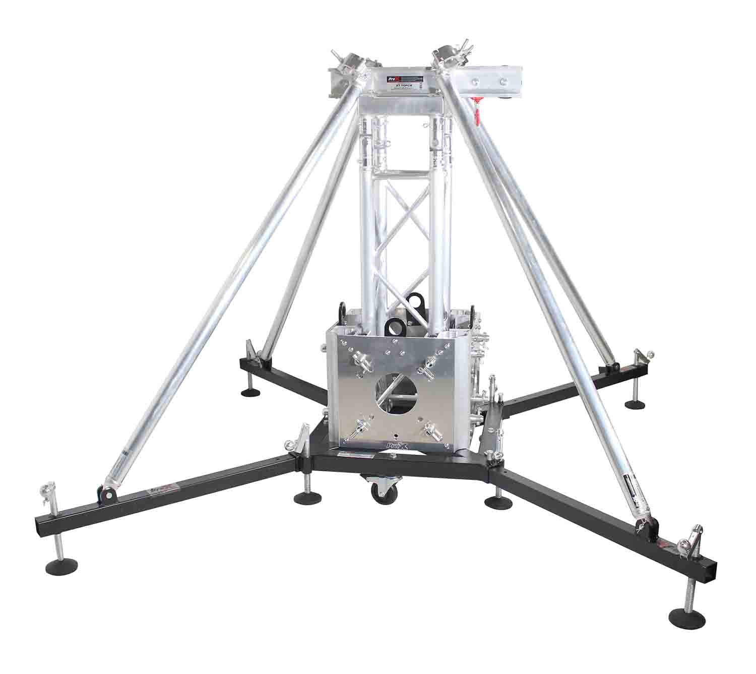 ProX XTP-GSBPACK3 Truss Tower Stage Roofing System Package Top Block Hinges Base - 3.28 Feet - Hollywood DJ