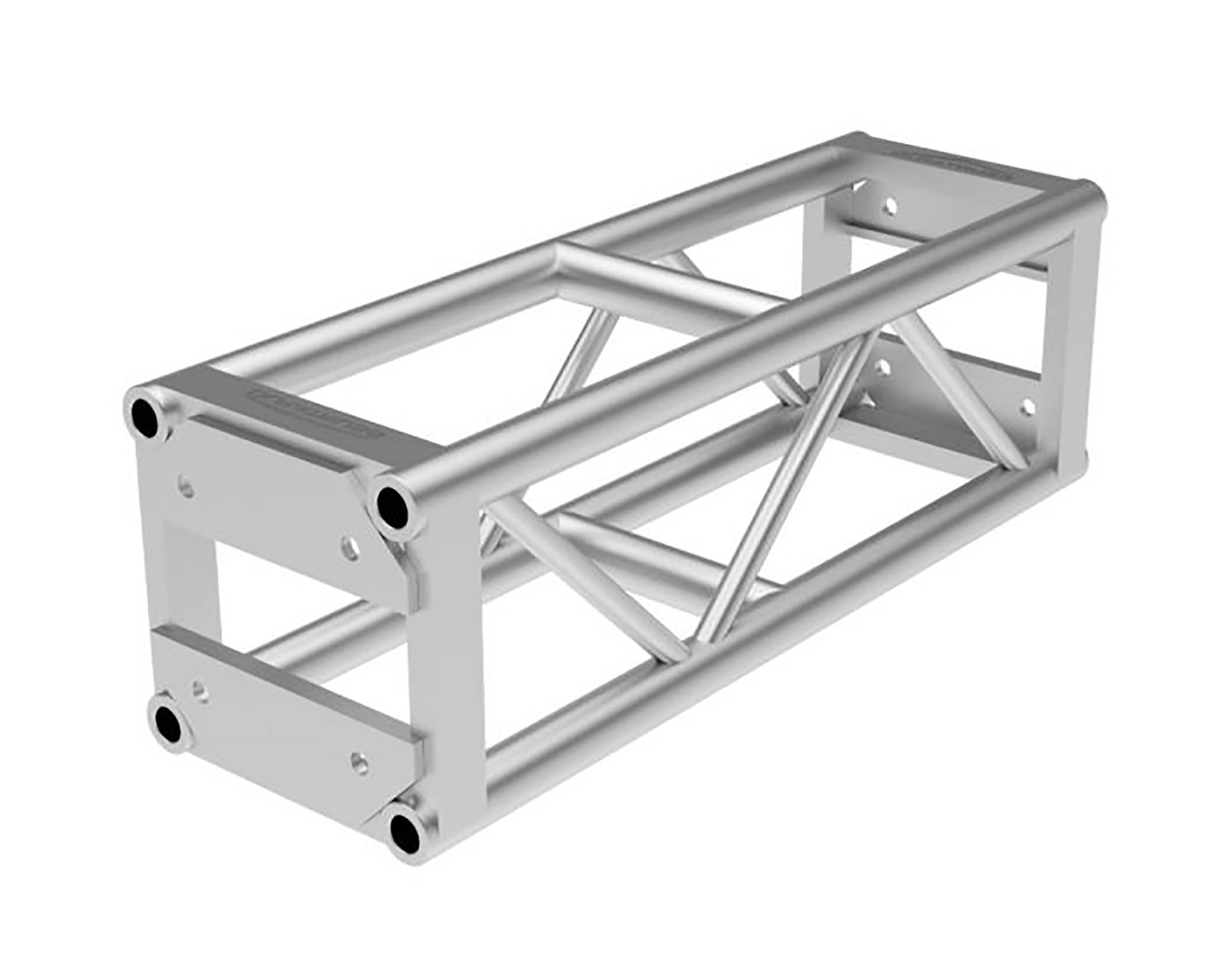 Global Truss DT-GP3, End Plated Square Truss Straight Segment - 3ft - Hollywood DJ