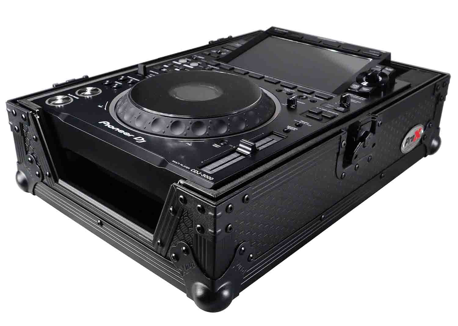 ProX XS-CDBL, DJ Flight Case for Large Format CD-Media Player - Black - Hollywood DJ
