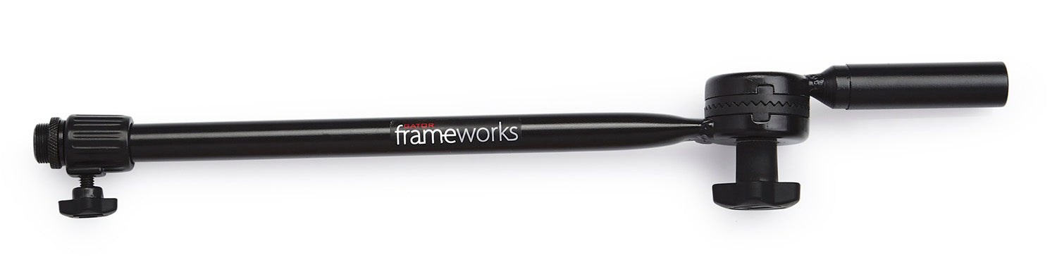 Gator Frameworks GFW-MIC-MINIBM16 Adjustable Angle 16 Inch Mini Boom with Interlocking Design - Hollywood DJ