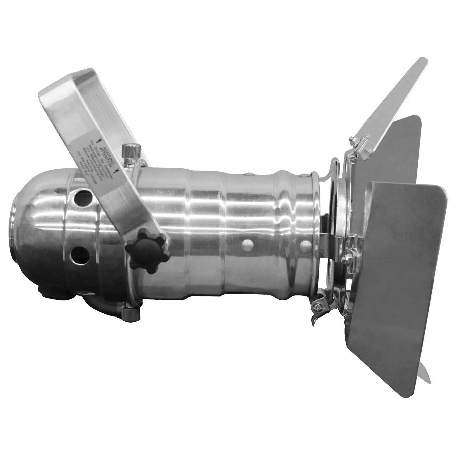 Odyssey LSPAR20BDP Polish Aluminum Barn Door for Par 20 Light Fixtures - Hollywood DJ