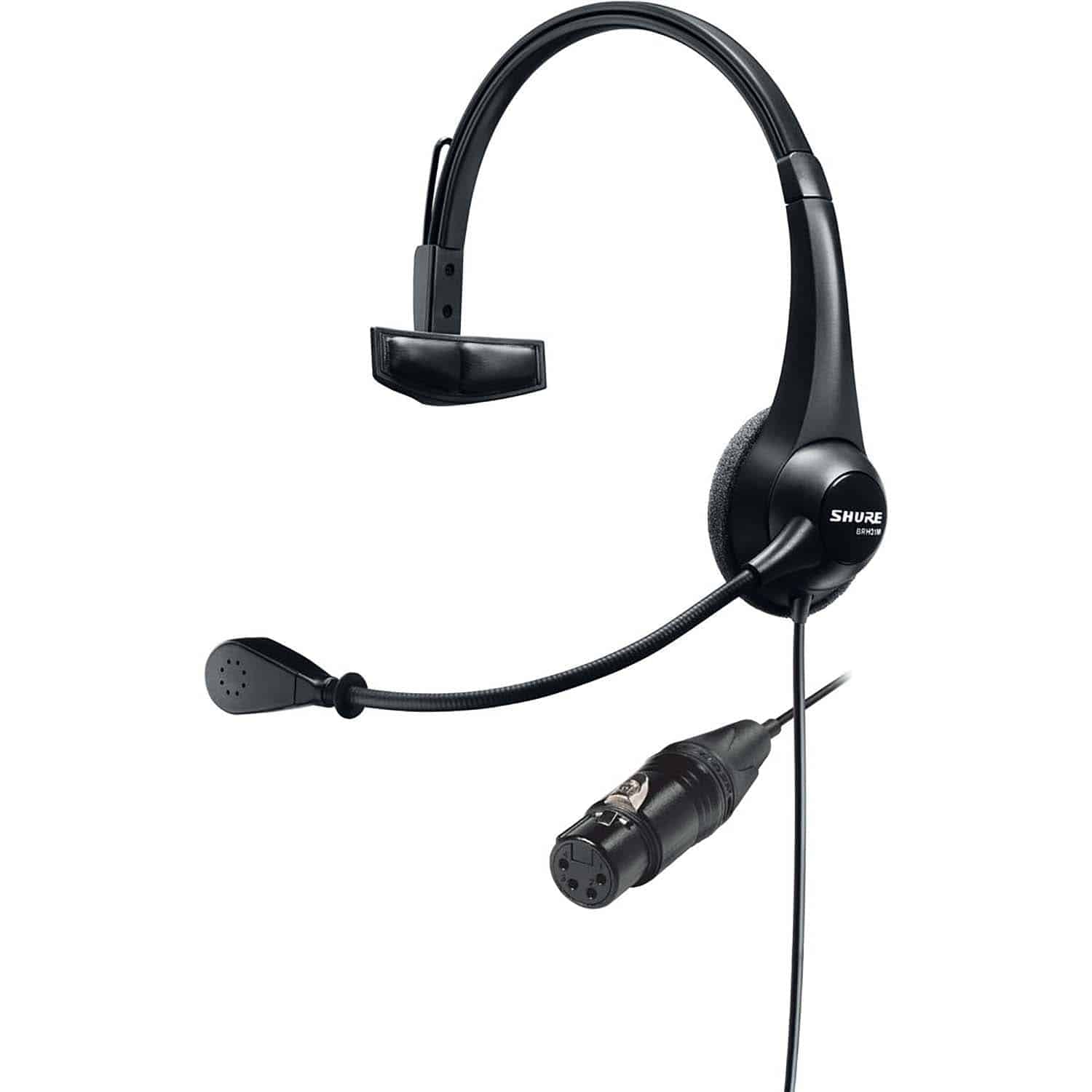 Shure BRH31M-NXLR4F Lightweight Single-Sided Broadcast Headset with Neutrik female 4-Pin XLR cable - Hollywood DJ
