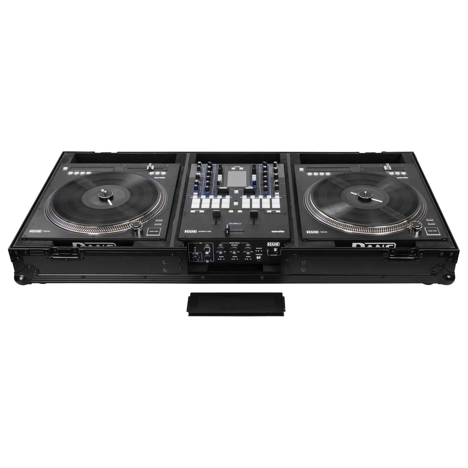Open Box: Odyssey FZRANE1272WBL Two Battle Position Flight Coffin Case For Rane Seventy-Two And Rane Twelve Mixer - Hollywood DJ