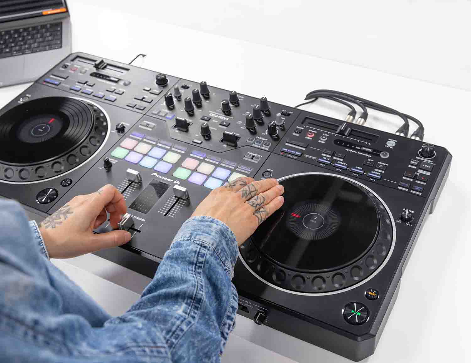 Pioneer DDJ-REV5, Scratch-Style 2-Channel Performance DJ Controller - Black - Hollywood DJ