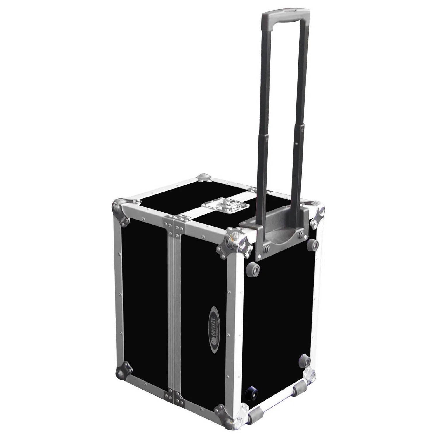 Odyssey FZLP120HW, Utility Flight Trolley Case with Wheels for 120 12″ Vinyl Records - Hollywood DJ