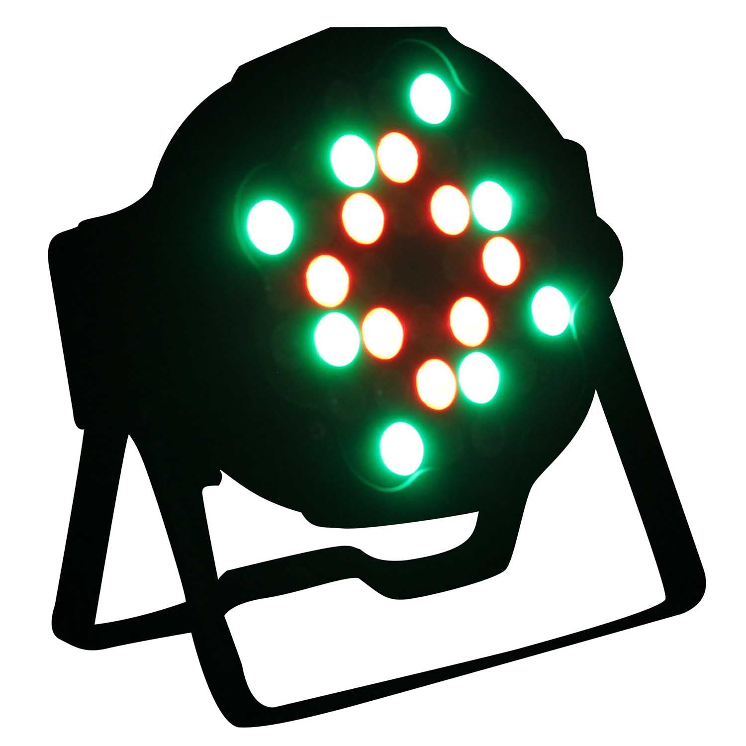 ProX X-PAR36RGBAUV-1W IRC, Fusion RGBA UV Par 36x 1W LED Slim Par fixture Black Housing - Hollywood DJ
