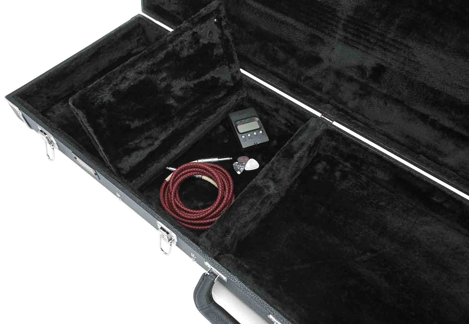 Gator Cases GW-ELECTRIC Deluxe Wood Case for Electric Guitars - Black - Hollywood DJ