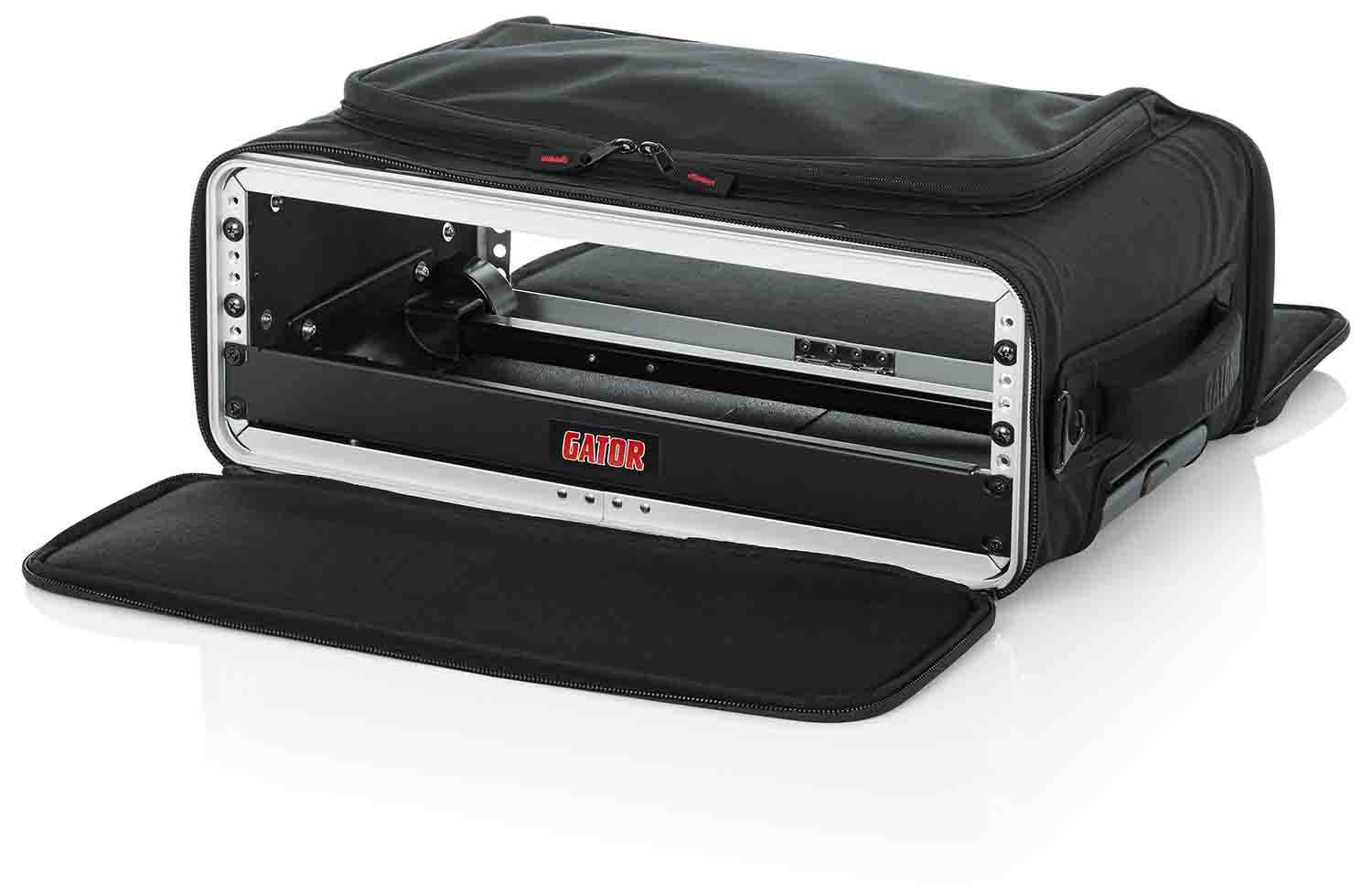 Gator Cases GR-RACKBAG-2UW, 2U Lightweight Rolling Rack Bag with Tow Handle and Wheels - Hollywood DJ