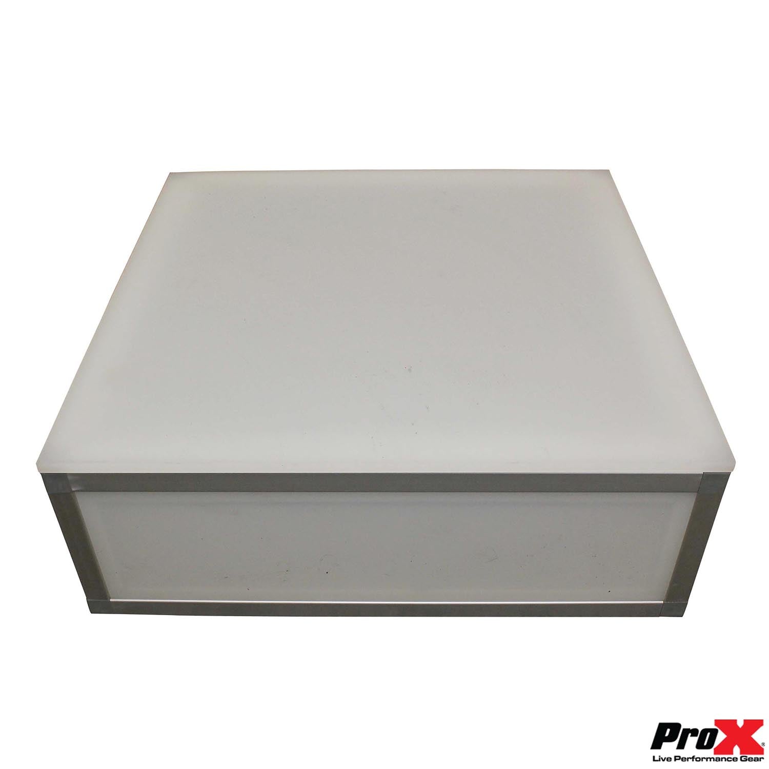 ProX XSA-2X2-8 LUMOStage 8-Inch High Acrylic Platform Riser Section With Clamps And 2 Side Acrylic Covers ProX Cases