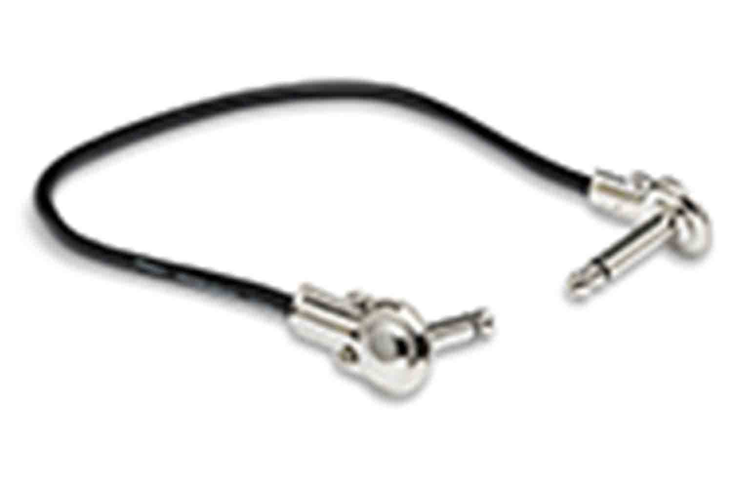 Hosa IRG-600.5 Guitar Patch Cable Low-profile Right-angle to Same 6 in - 6 pc - Hollywood DJ
