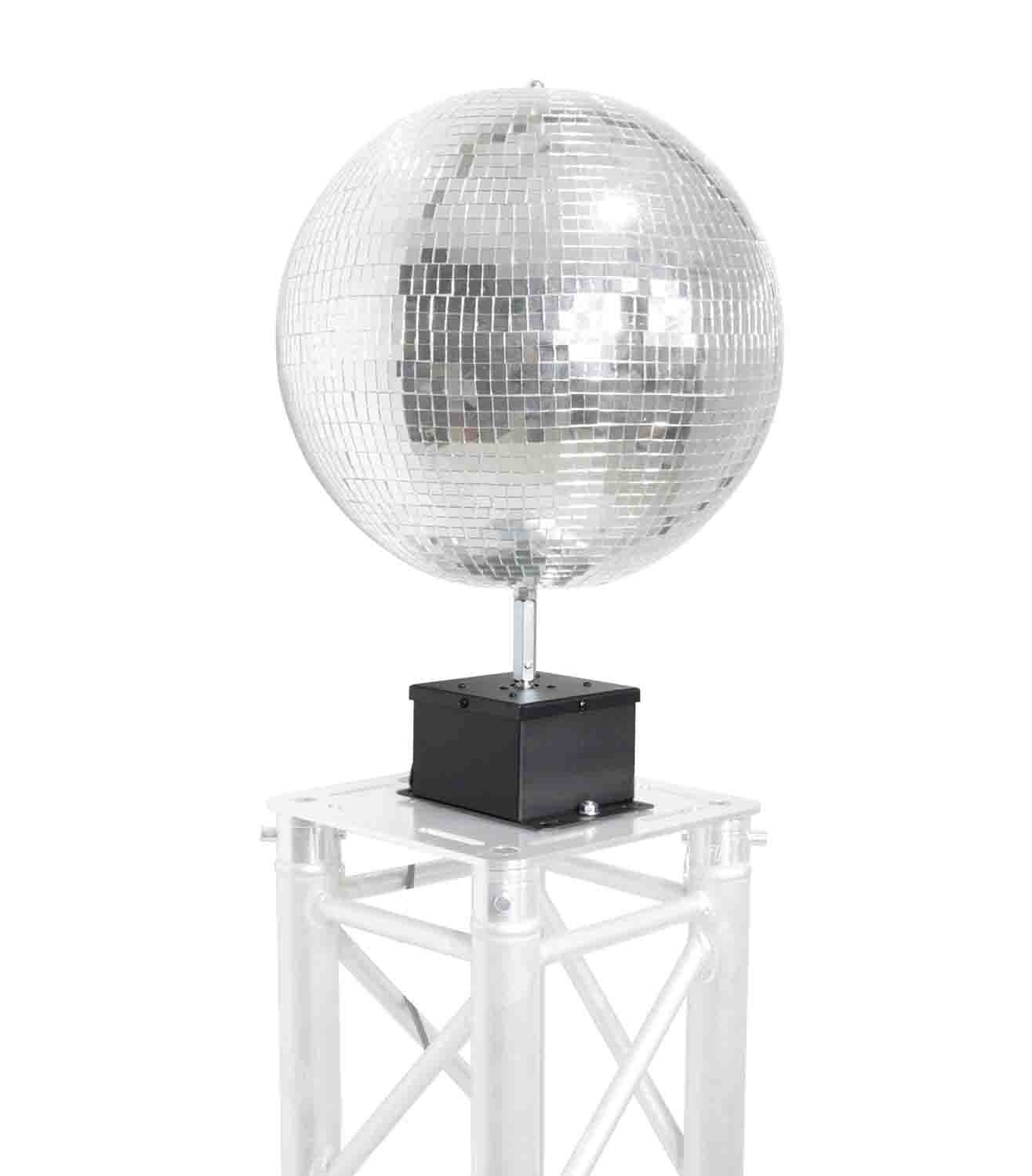 ProX X-MOTOS-BL, MOTOS Universal Mirror Ball Oscillating 1RPM Motor Mounts up to 30" Mirror Balls - Black - Hollywood DJ