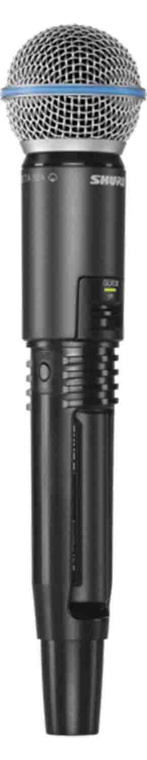 Shure GLXD2/B58-Z2 Digital Handheld Wireless Microphone Transmitter with Beta 58A Capsule - Hollywood DJ