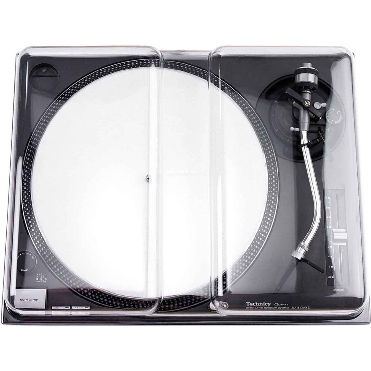 B-Stock: Decksaver DS-PC-SL1200 Protection Cover for Technics SL-1200 and Pioneer PLX-1000 DJ Turntable - Hollywood DJ