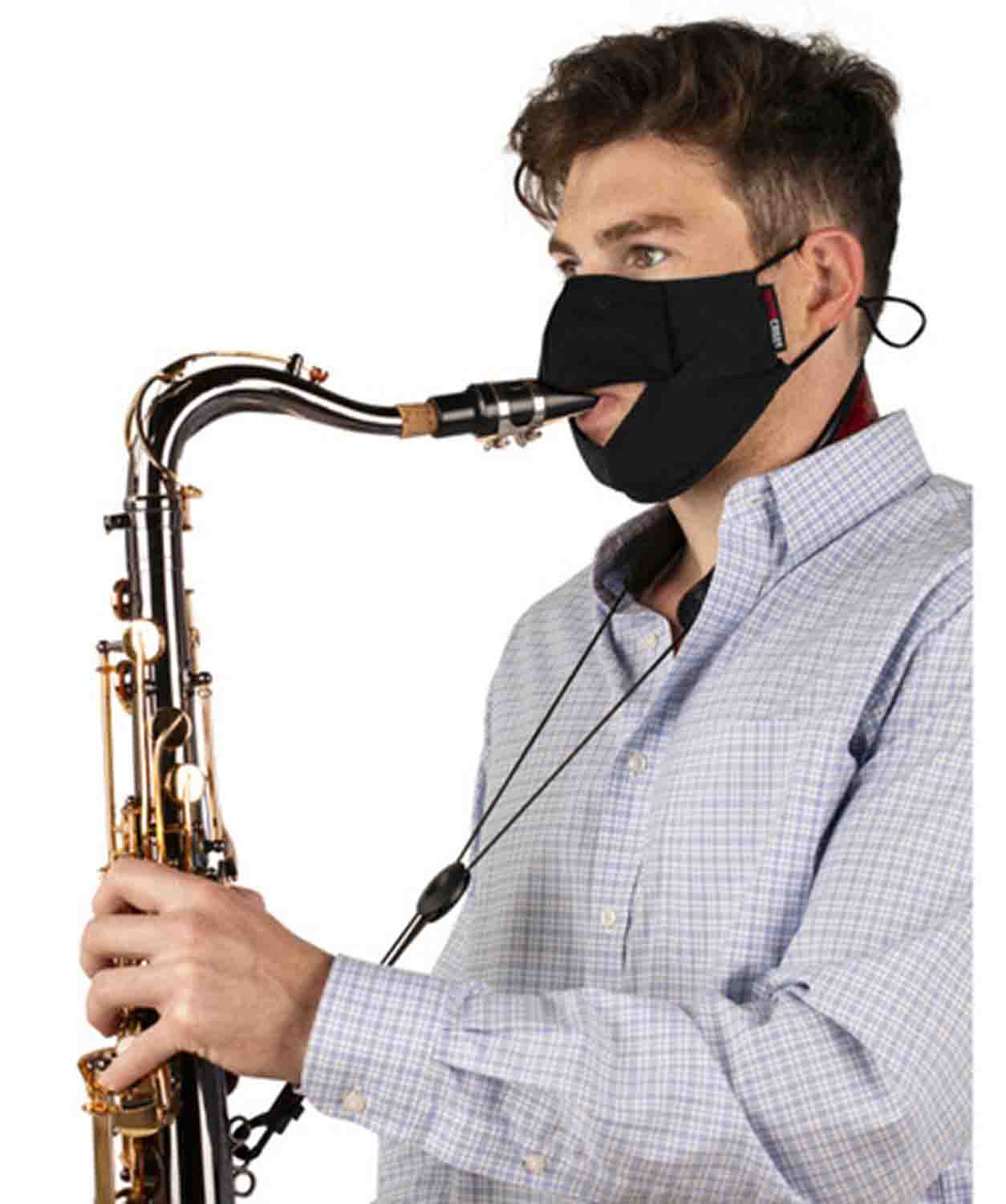 Gator Cases GBOM-MEDIUMBK Medium Wind Instrument Face Mask - Hollywood DJ