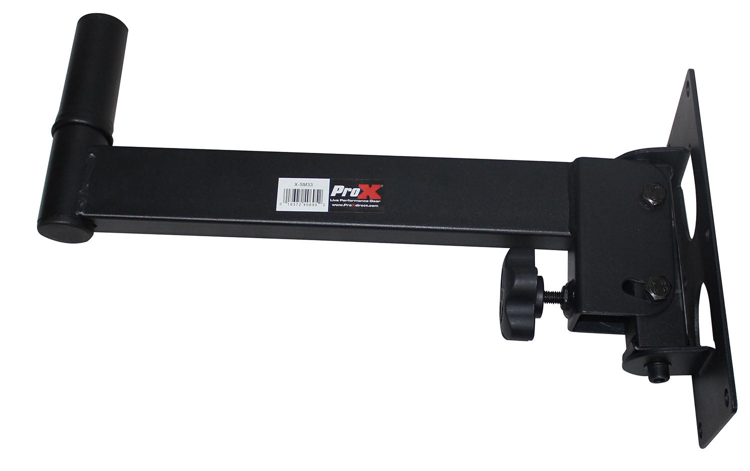 ProX X-SM33 Adjustable Wall Mounted Speaker Bracket - Black - Hollywood DJ