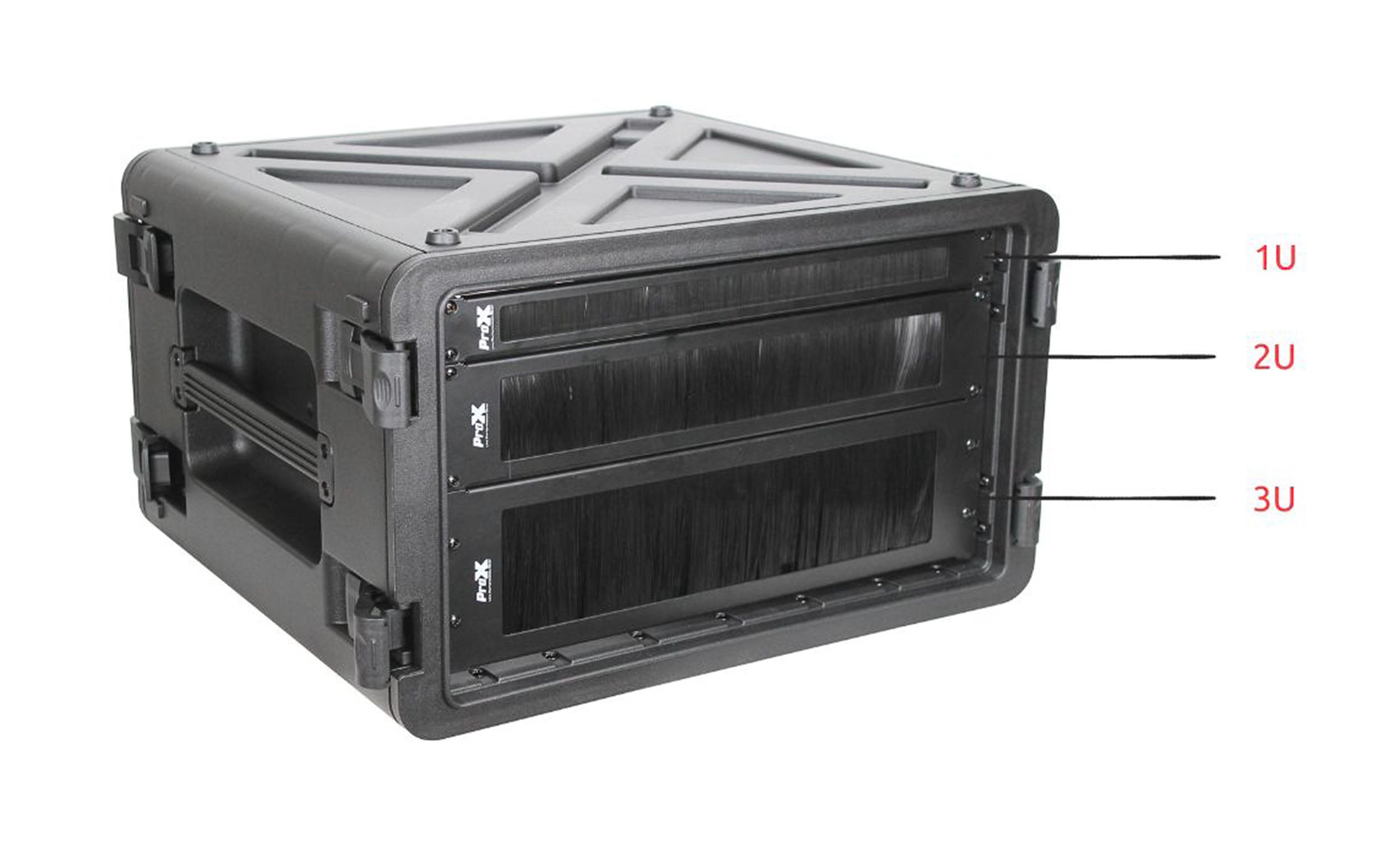 ProX T-P1BR, 1U Rack Panel Brush Cable Management Slot Strips by ProX Cases