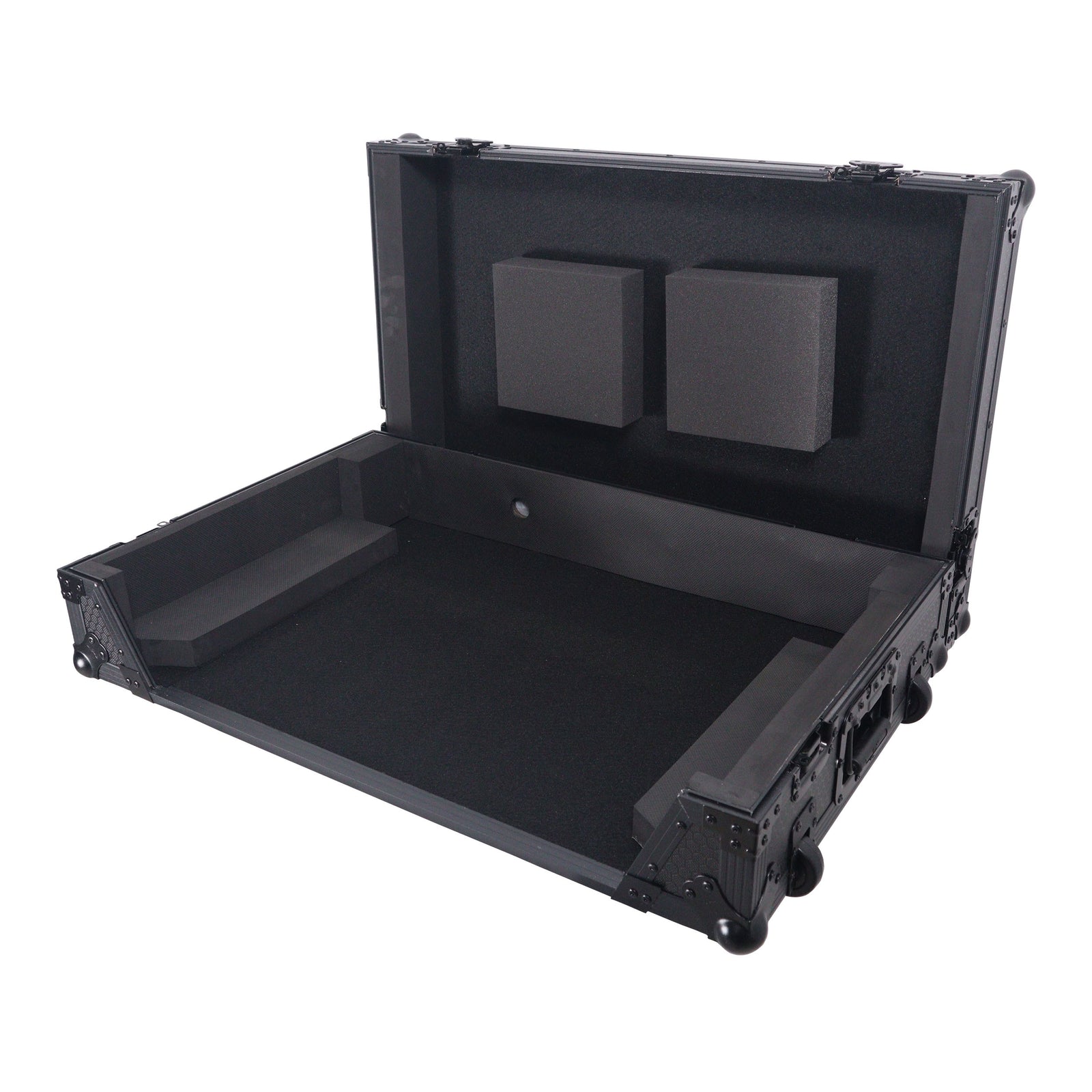 ProX XS-RANEFOURWBL, ATA Flight Style Road Case for RANE Four DJ Controller with 1U Rack Space and Wheels - Black Finish ProX Cases