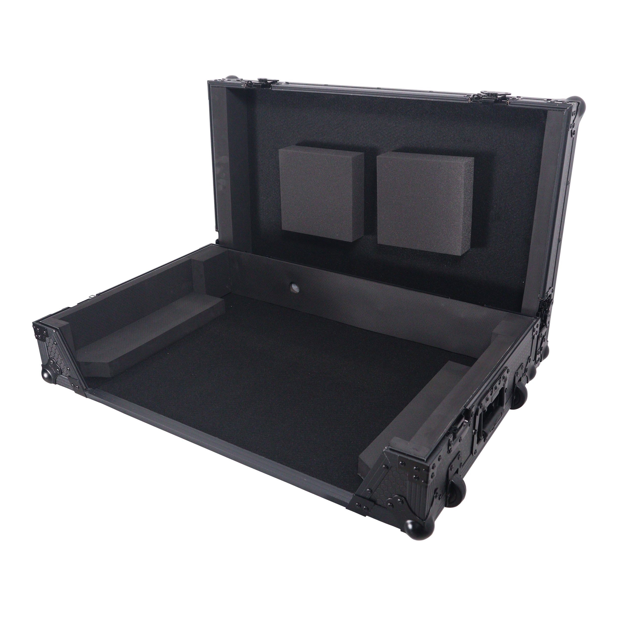 ProX XS-RANEFOURWBL, ATA Flight Style Road Case for RANE Four DJ Controller with 1U Rack Space and Wheels - Black Finish ProX Cases