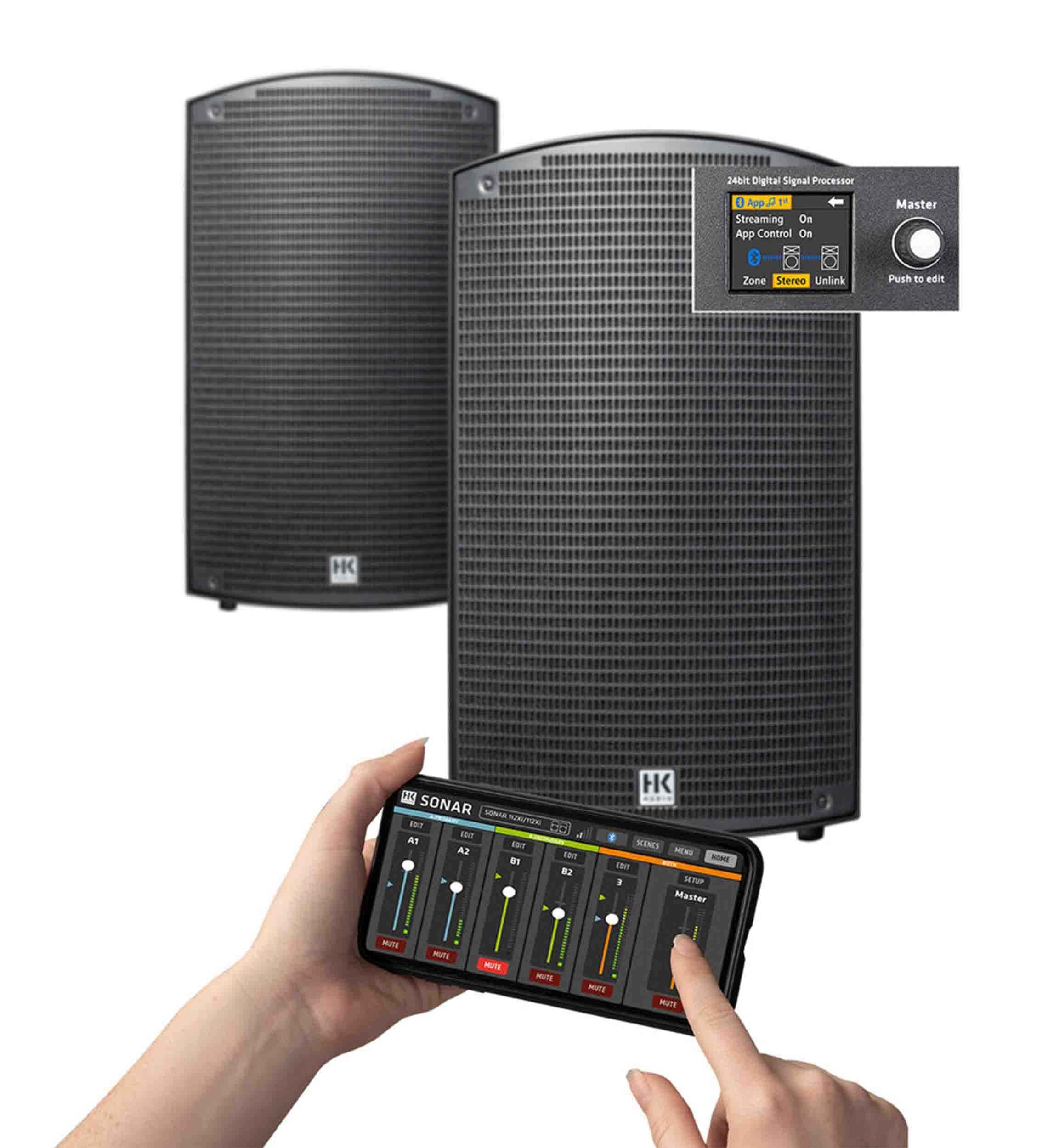 HK Audio SONAR110XI, 2-Way 800W 10-Inch Powered Speaker - Hollywood DJ