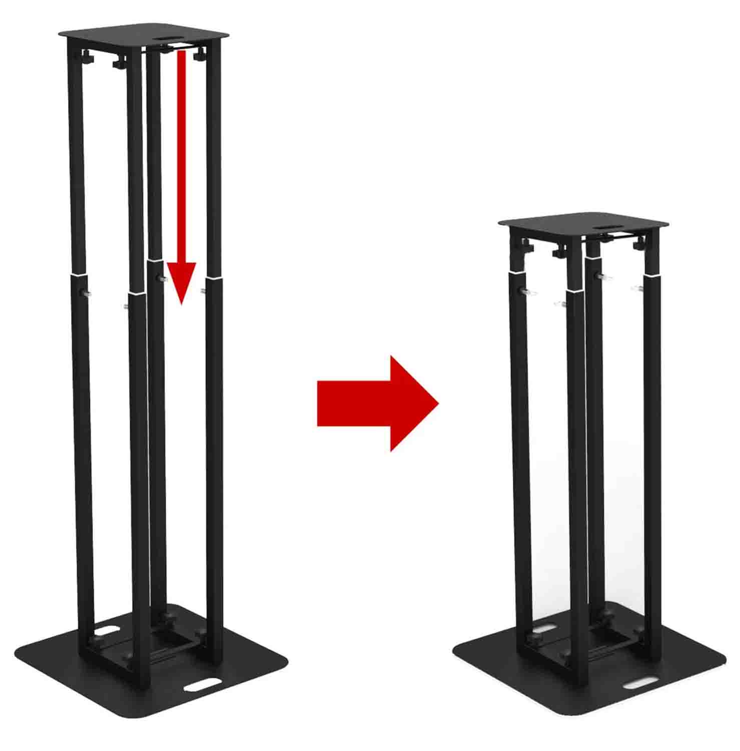 Odyssey LVS4677WHT Professional All-Purpose Height Adjustable Portable Light Column - White Odyssey