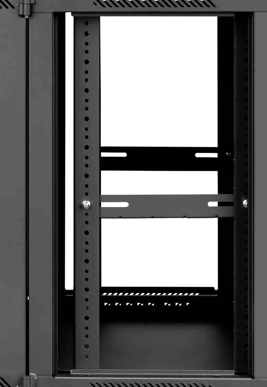 Gator Cases GRW2009509, 9U Sectional Wall Rack with Glass Door - 21″ Deep - Hollywood DJ
