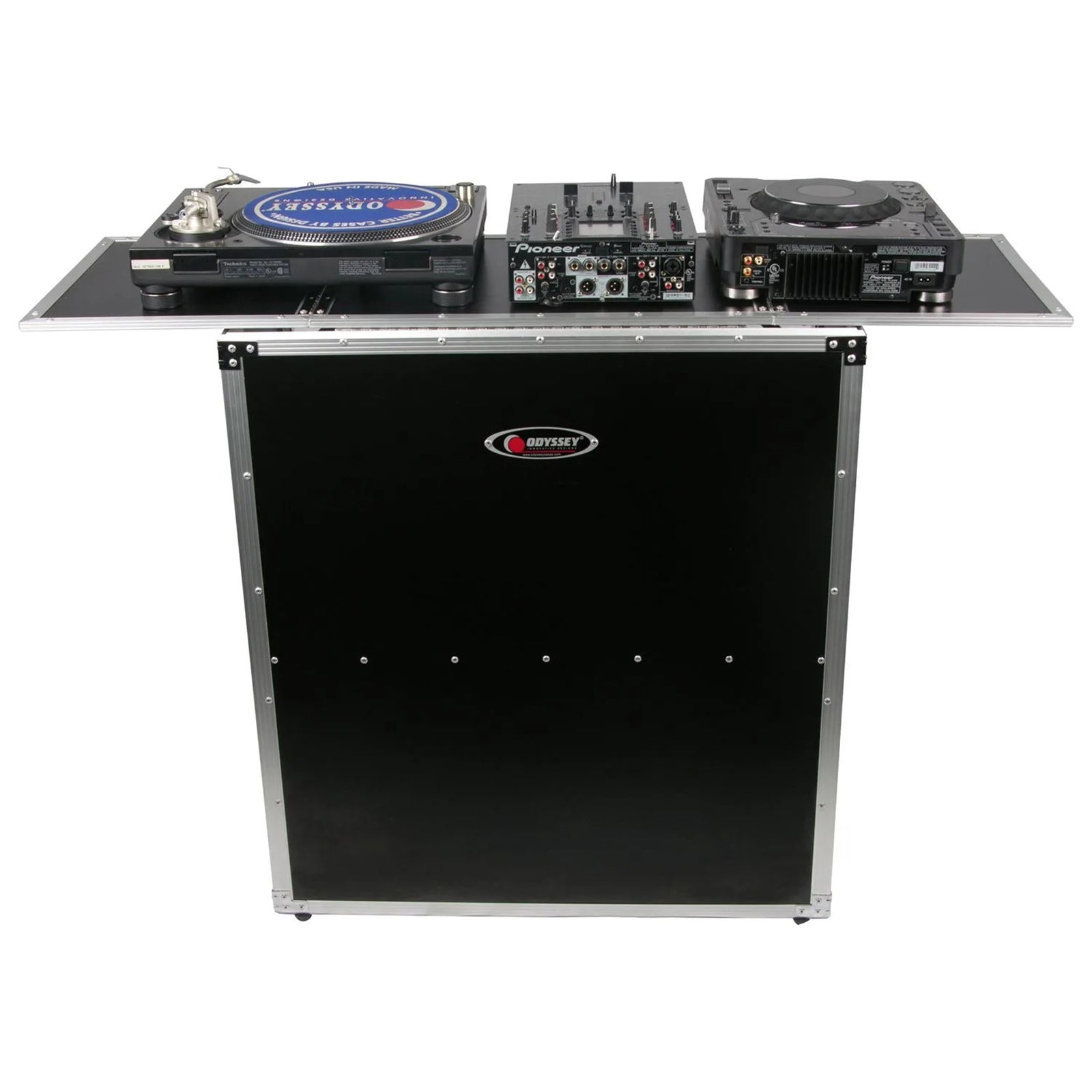 Odyssey FZF5437T DJ Fold-Out Table Stand with Interior Support Shelf 54 x 37 | Open Box - Hollywood DJ