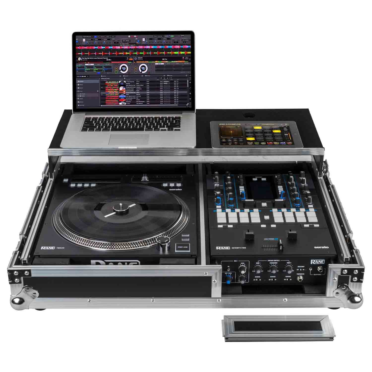 Odyssey FZGS1RA1272W Battle DJ Coffin Flight Case with Glide Platform for Rane Twelve and Rane Seventy-Two Mixers Odyssey