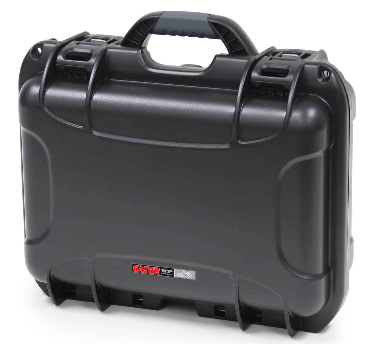 Gator Cases GU-1309-06-WPNF Waterproof Injection Molded DJ Case - 13.8″ x 9.3″ x 6.2″ - Hollywood DJ