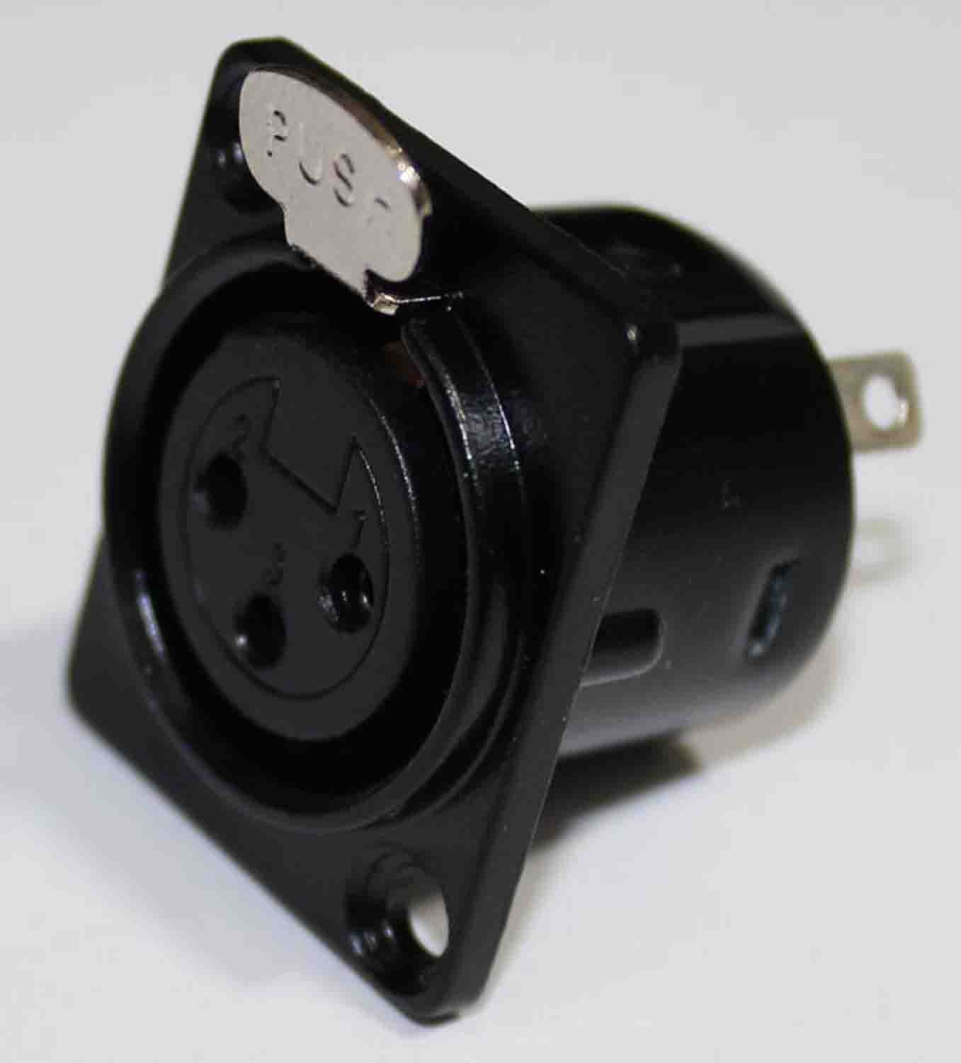 ProX XC-XLRF-PANEL Panel Mount Xlr-3 Pin Female Black - Hollywood DJ