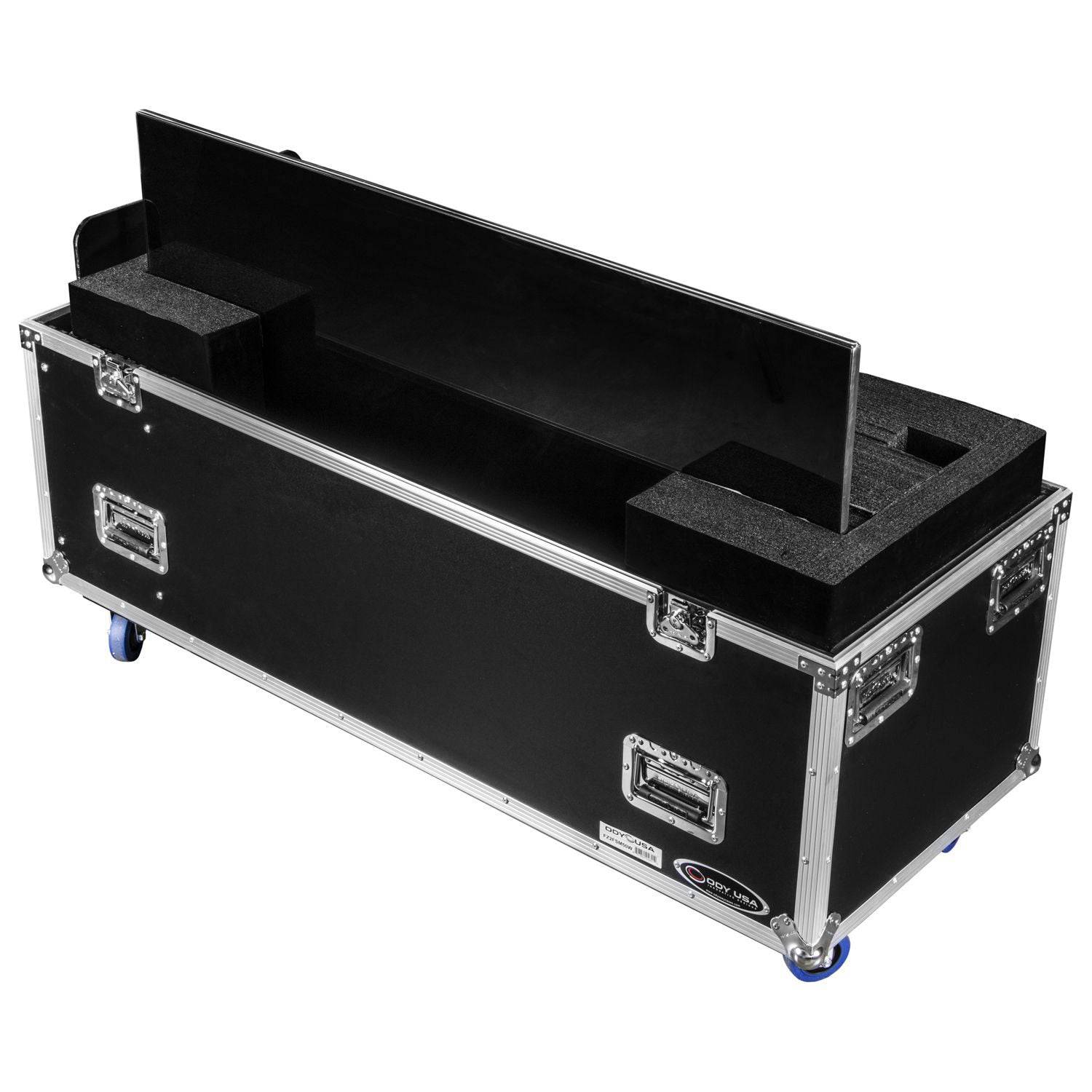 Odyssey FZ2FSM50W Dual 50-58″ Flat Screen Monitor Case With Casters - Hollywood DJ