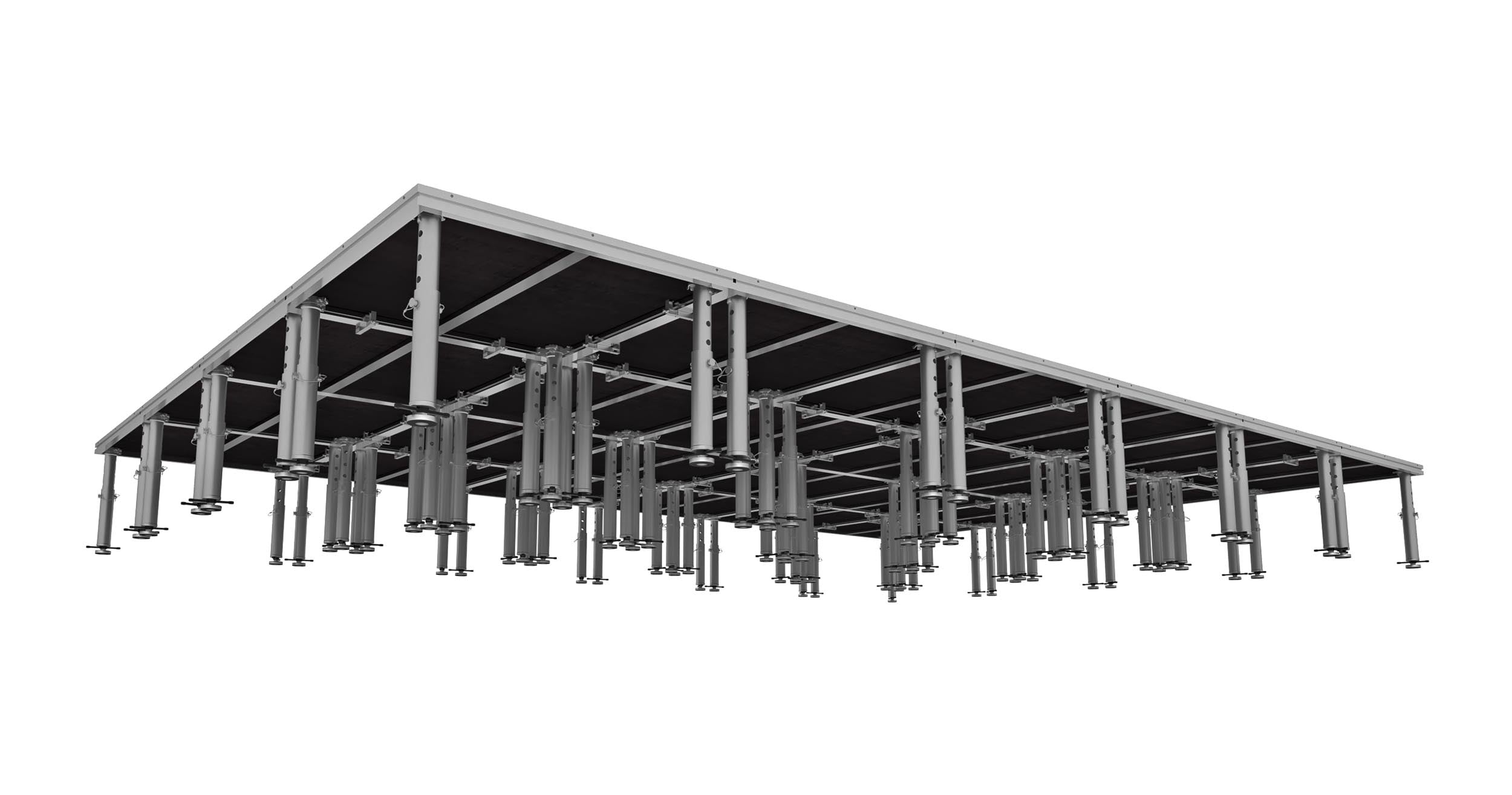 ProX XSU-16X24PKG, Stage One 16' x 24' Ft. Portable Stage Package - Includes 24x Units with Telescoping 16-22" Adjustable Legs by ProX Cases