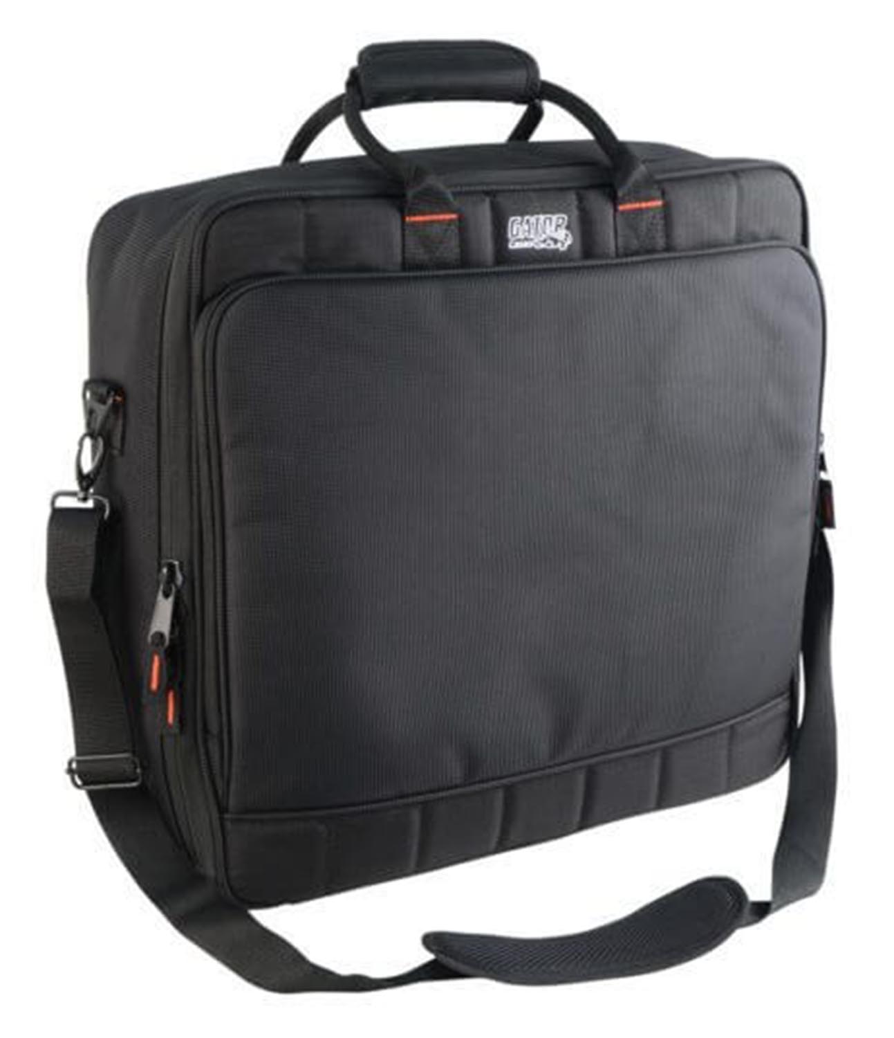 Gator Cases G-MIXERBAG-1818 Nylon DJ Mixer and DJ Equipment Bag - 18″ X 18″ X 5.5″ - Hollywood DJ