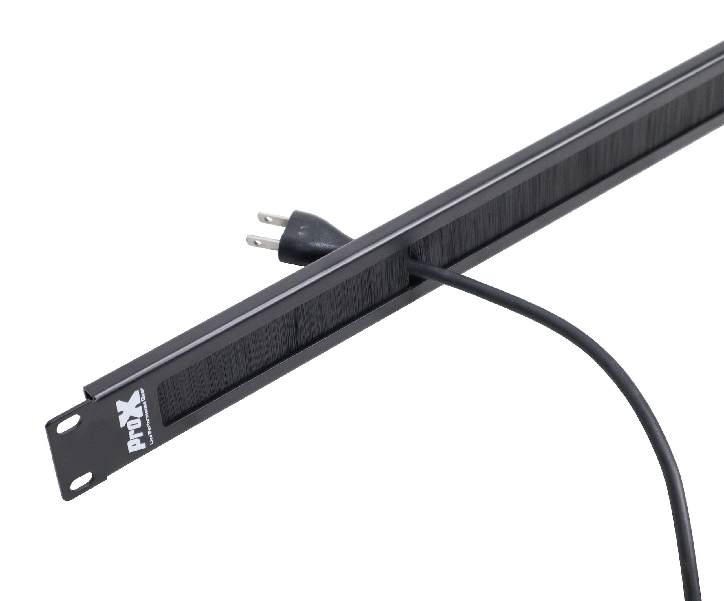 ProX T-P1BR, 1U Rack Panel Brush Cable Management Slot Strips by ProX Cases