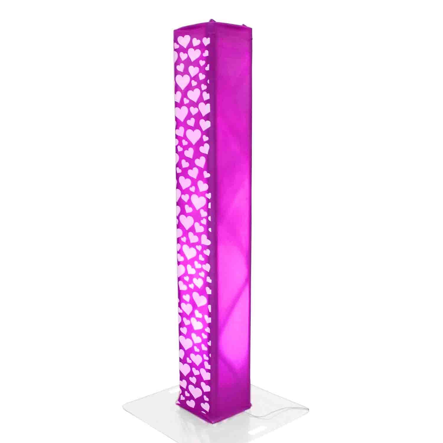 REPLACEMENT SCRIMS ProX XTC-SQ656HEART-B Set of Two 2 Meter Black Truss Scrim with White Hearts fits 12In Box Truss Segment - Hollywood DJ