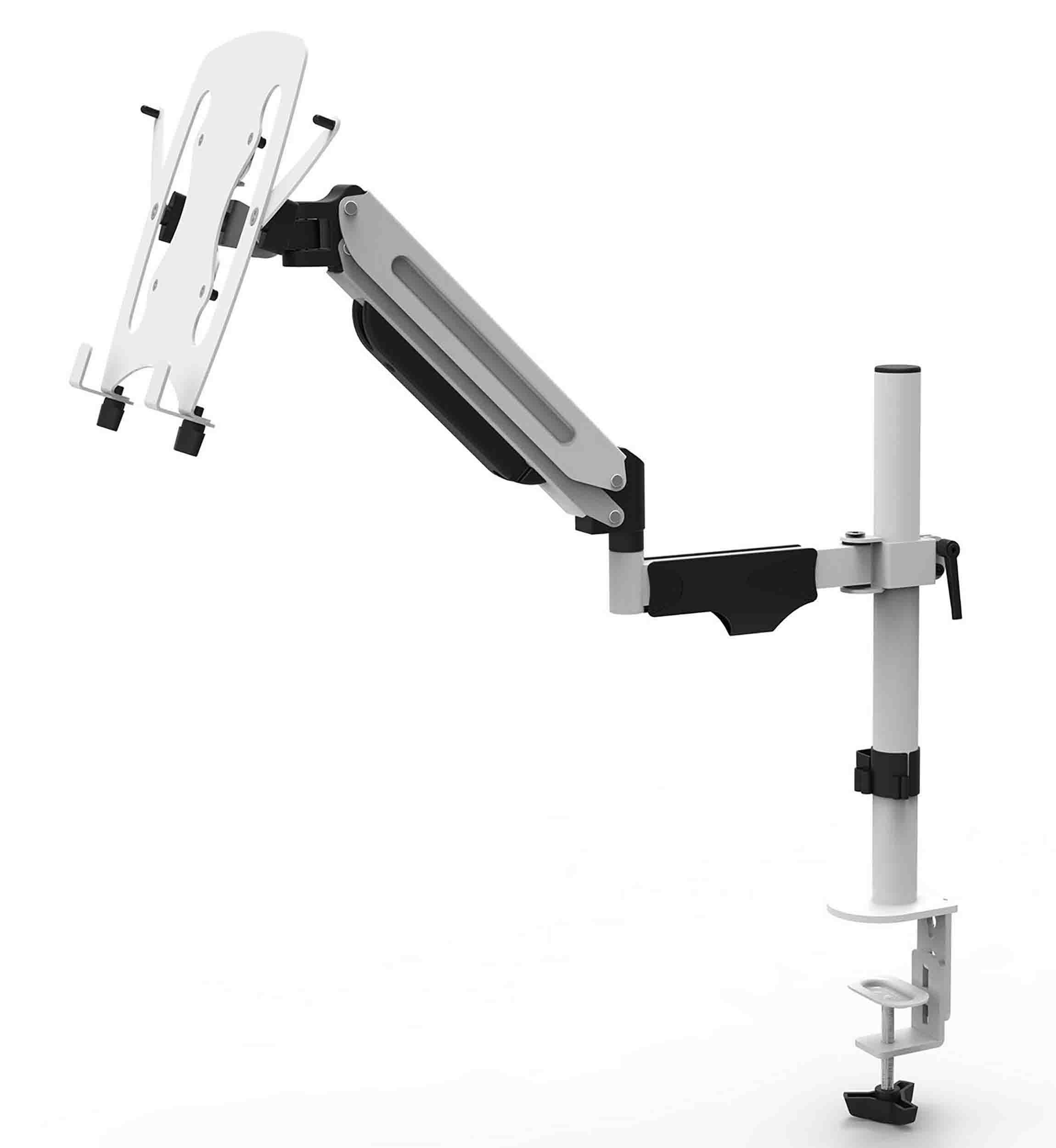 Odyssey LSCT01W Laptop Mount Arm Stand in White - Hollywood DJ